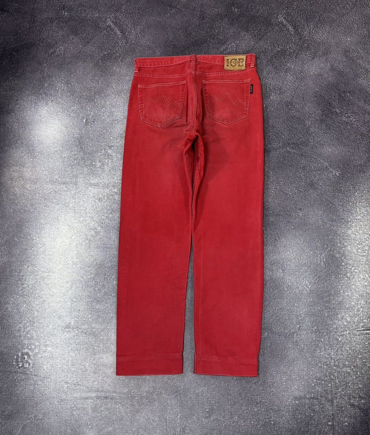 Iceberg Vintage Iceberg Sport Men’s Red Luxury Denim Baggy Jeans Size US 32 / EU 48 - 1 Thumbnail