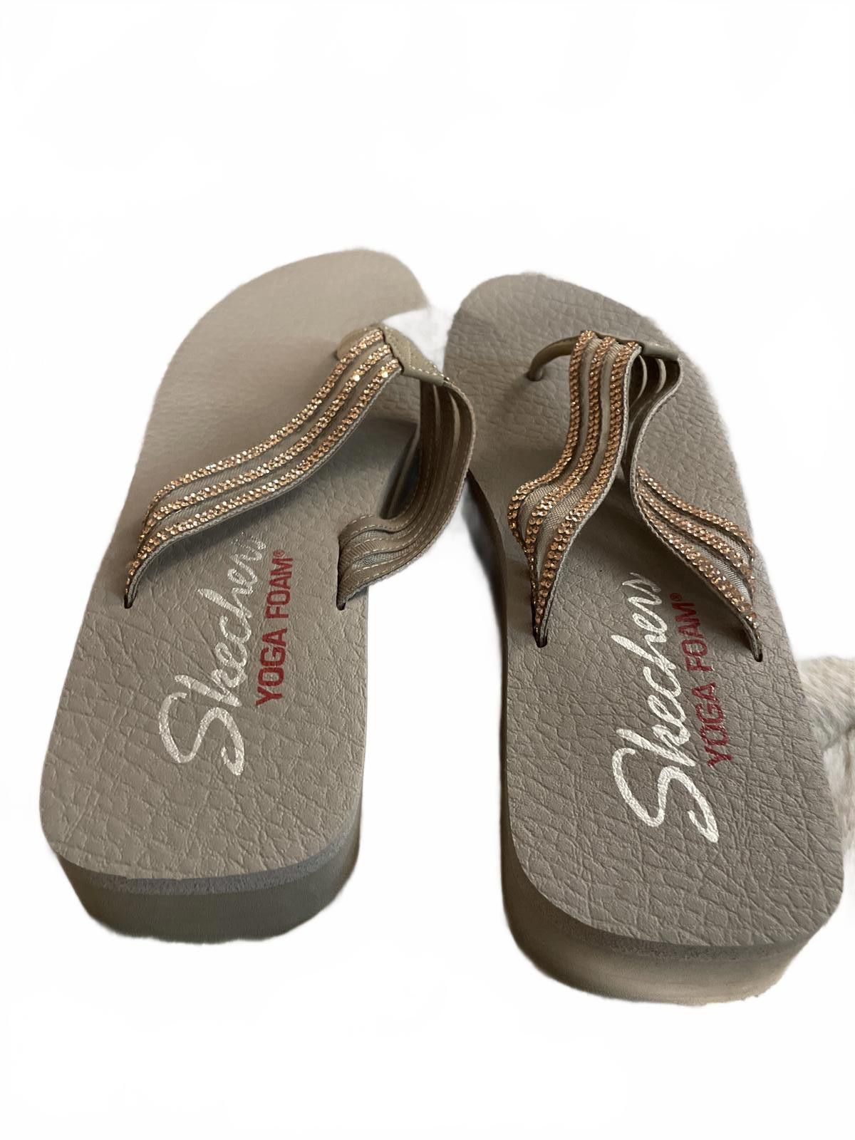 SKECHERS Skechers Yoga Sandals Women's Size 10 Brown Jeweled Boho Size US 10 / IT 40 - 5 Thumbnail
