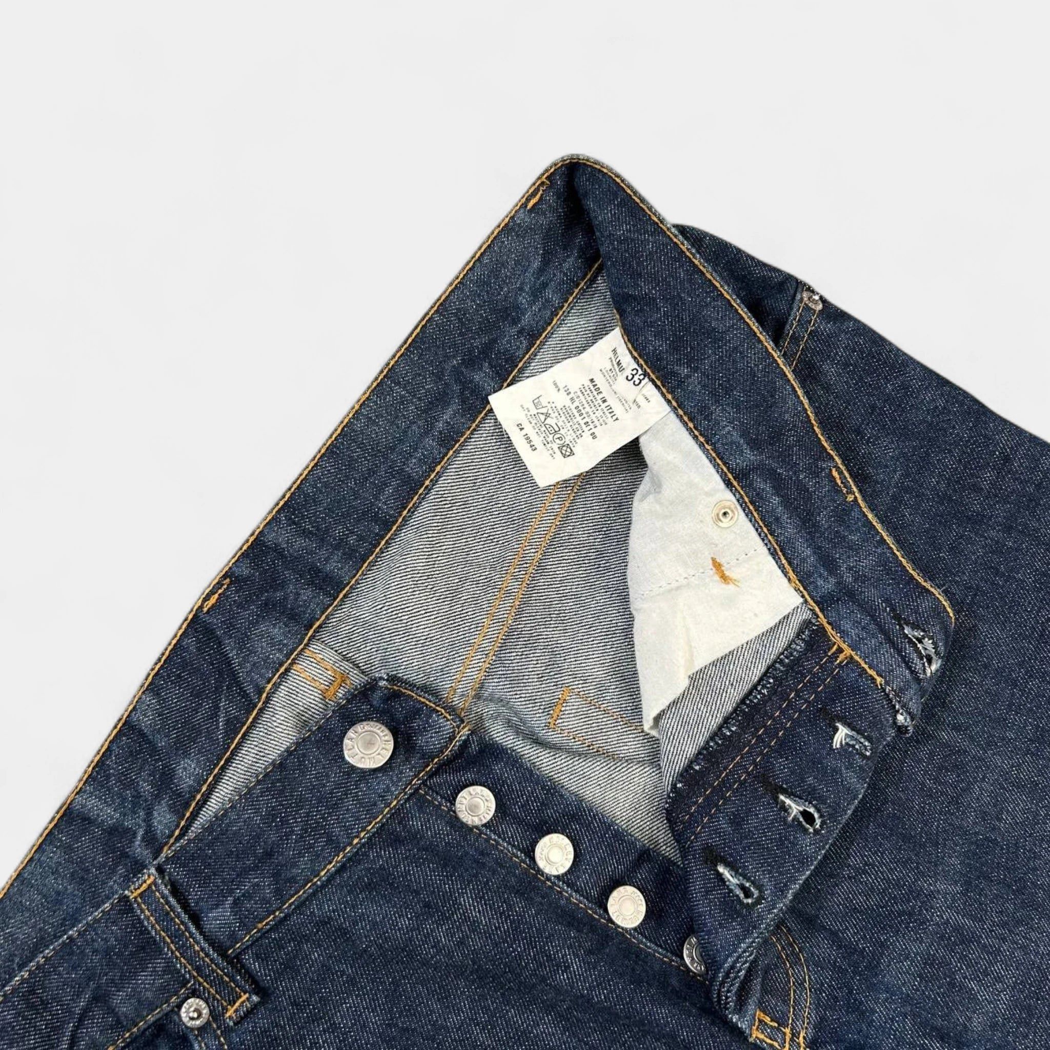 Helmut Lang Helmut Lang 1998 Classic Denim Cut Blue Flair Jeans Size US 31 - 4 Thumbnail