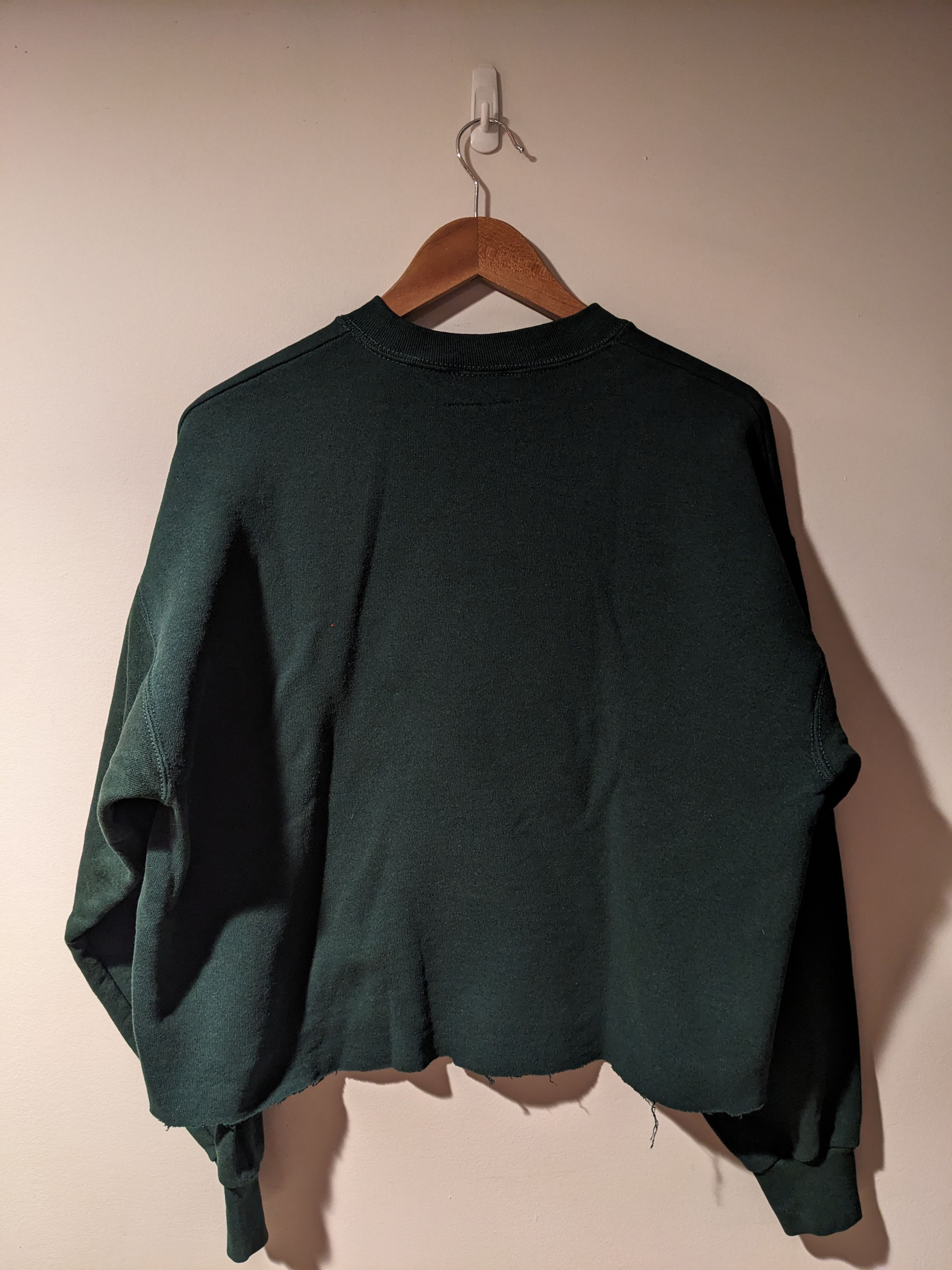 Tommy Hilfiger Vintage 90s Tommy Hilfiger Logo Large Cropped Sweatshirt Size L / US 10 / IT 46 - 7 Thumbnail