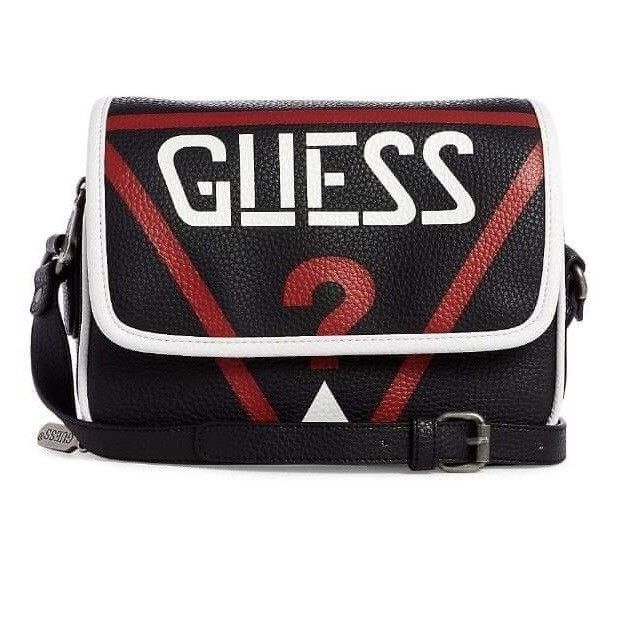 Guess SS19 GUESS Big LOGO embossed Leather Shoulder Bag Size ONE SIZE - 1 Thumbnail