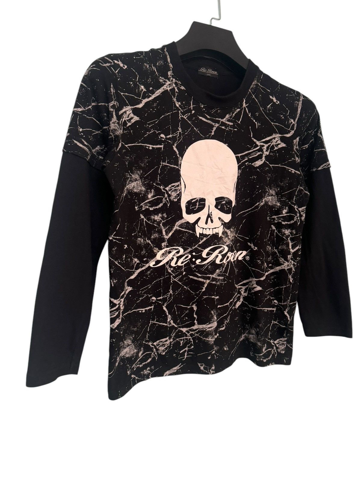 Roen 💥 PUNK DESIGN RE:ROEN SKULL DOUBLE LAYER SHIRT VERY RARE Size US M / EU 48-50 / 2 - 3 Thumbnail