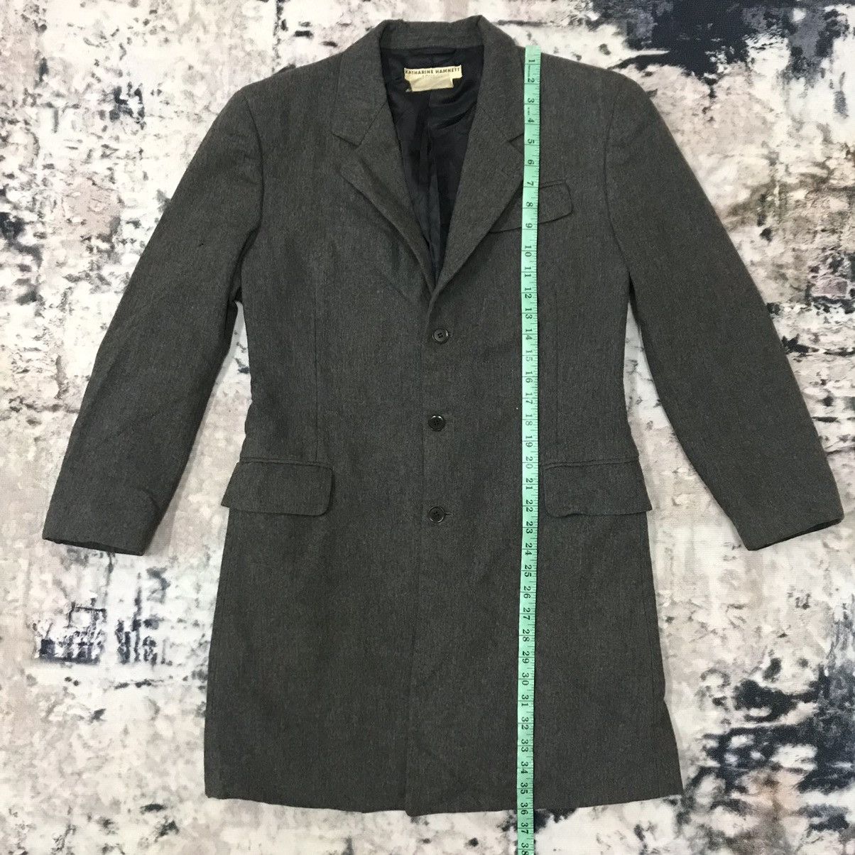 Japanese Brand Katharine Hamnett London Wool Blazer Long Size 38S - 14 Thumbnail