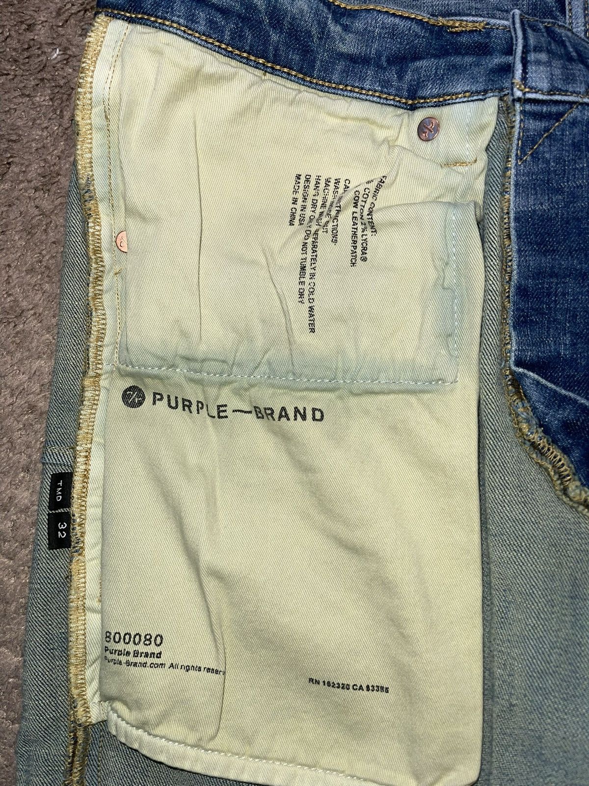 Purple Brand Purple Brand P001 Mid Indigo Size US 32 / EU 48 - 11 Thumbnail