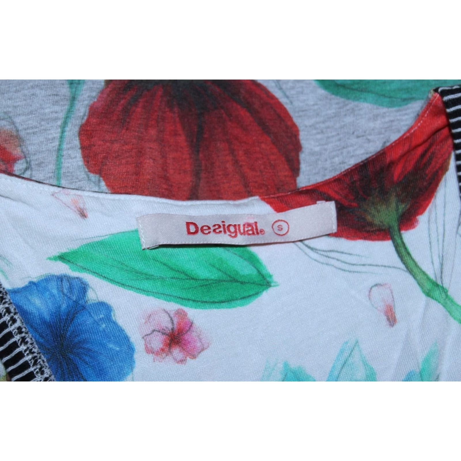 Desigual Desigual Shirt S Multicoloured Short Sleeve Womens Size S Size S / US 4 / IT 40 - 5 Thumbnail