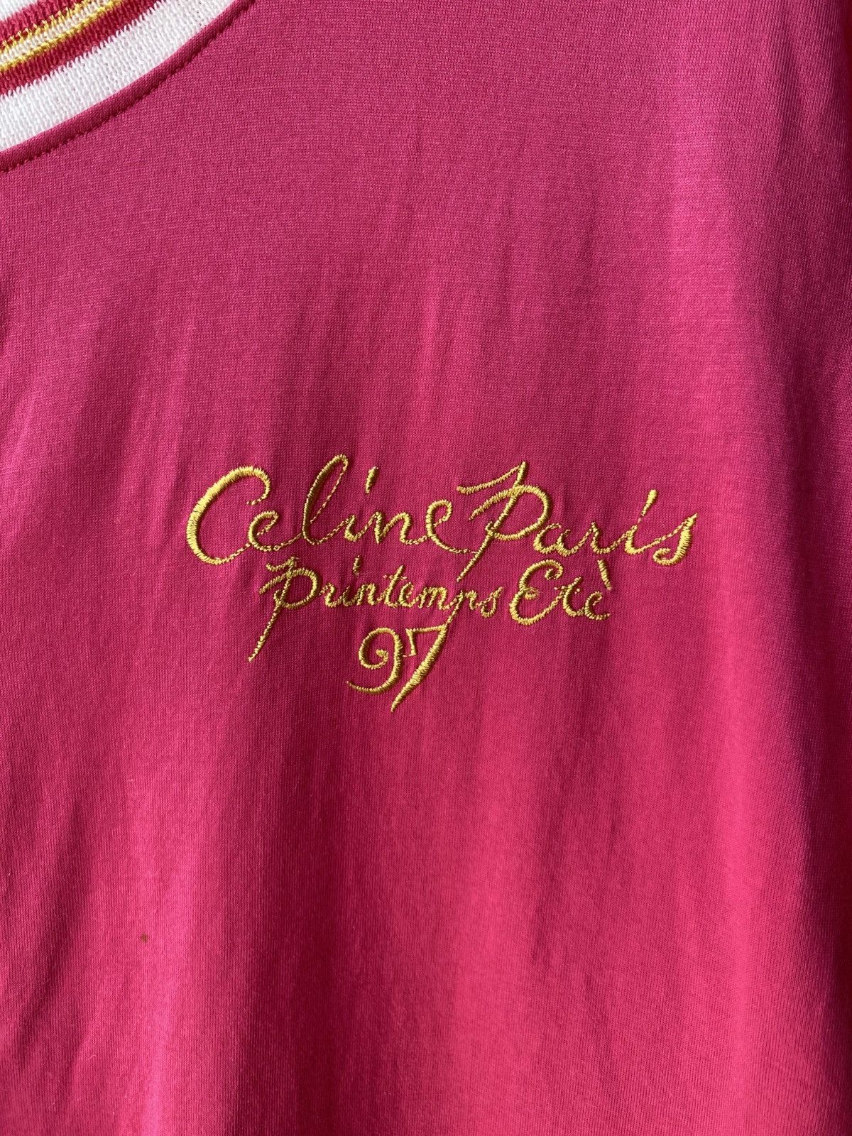 Celine Celine Pink & Gold Embroidered Blouse with Gold Buttons. Size M / US 6-8 / IT 42-44 - 4 Thumbnail