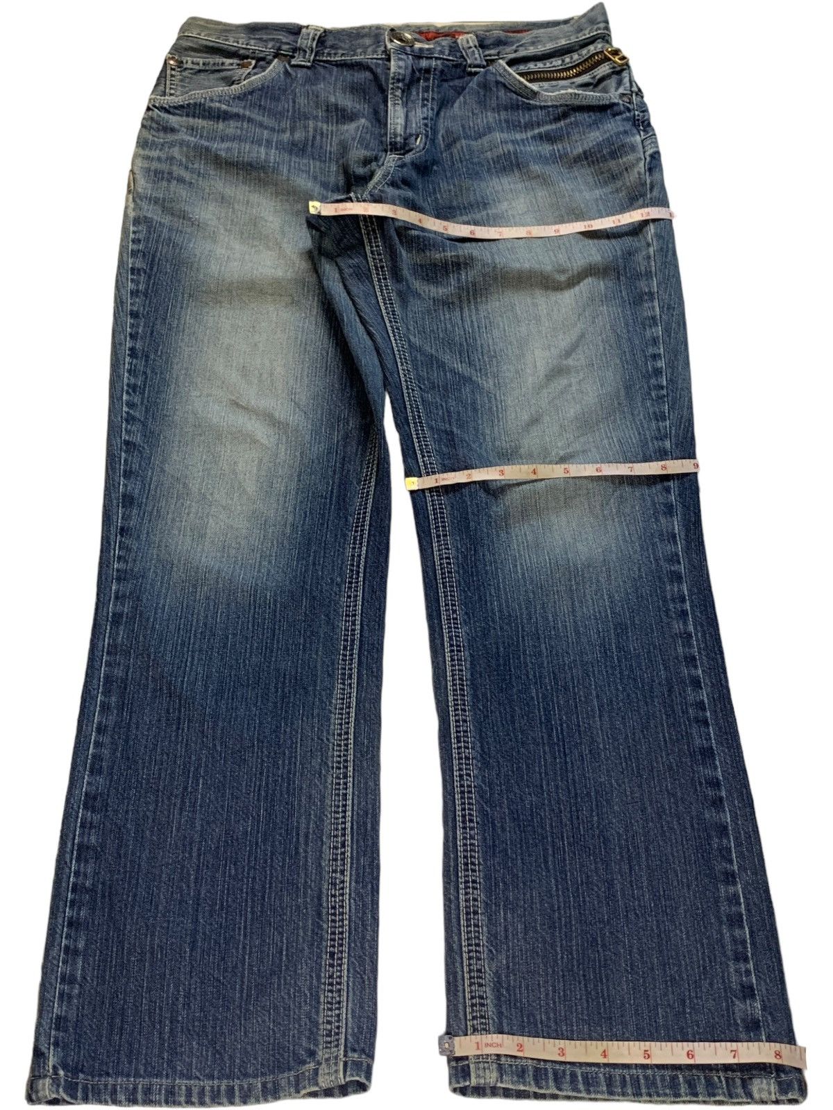 Edwin Exclusive Vintage Edwin Buckle Back Faded Wash Baggy Jeans Size US 34 / EU 50 - 13 Thumbnail