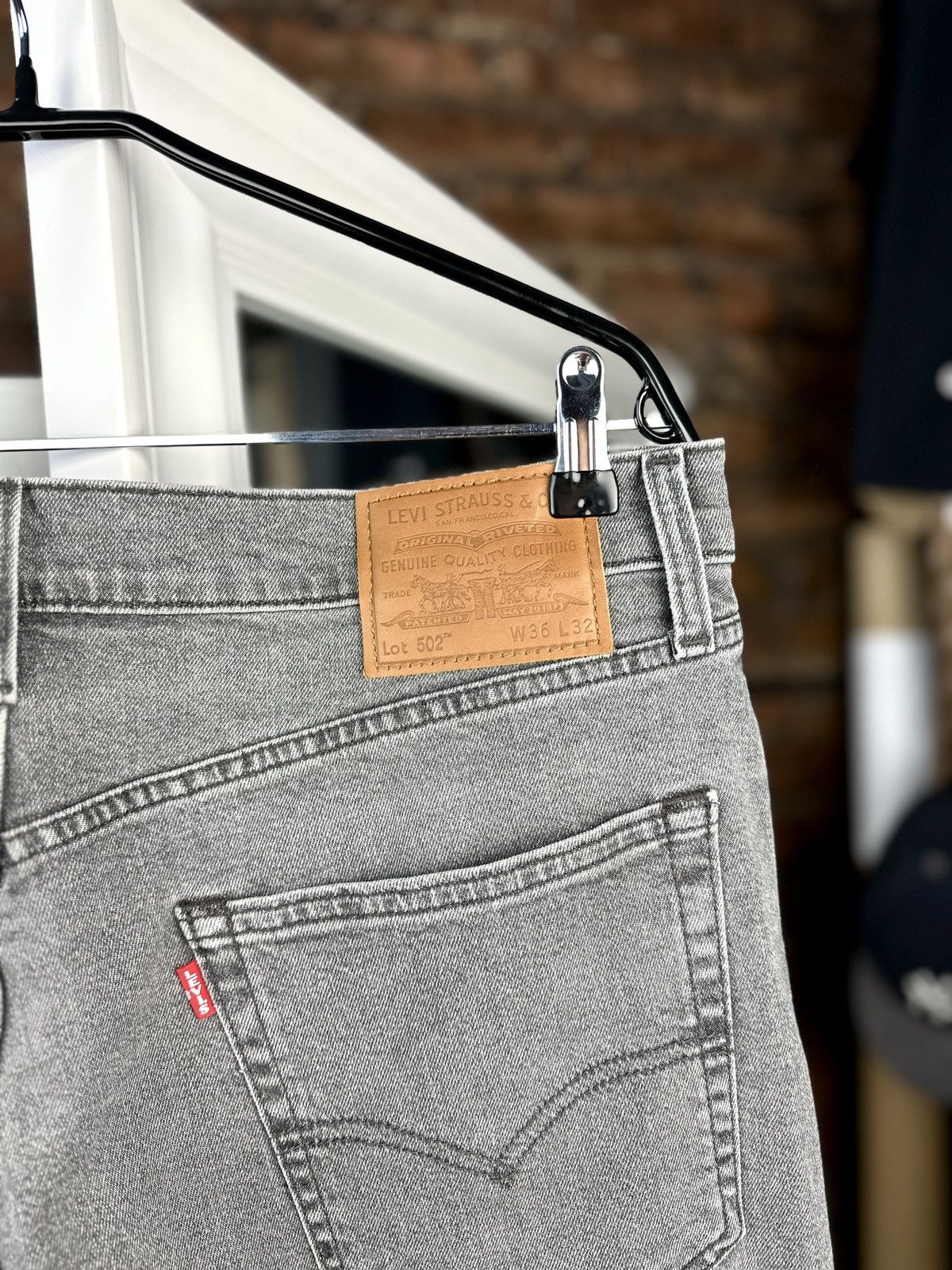 Levi's Mens Jeans Levi’s 502 Premium Gray Size: 36 Size US 36 / EU 52 - 3 Thumbnail