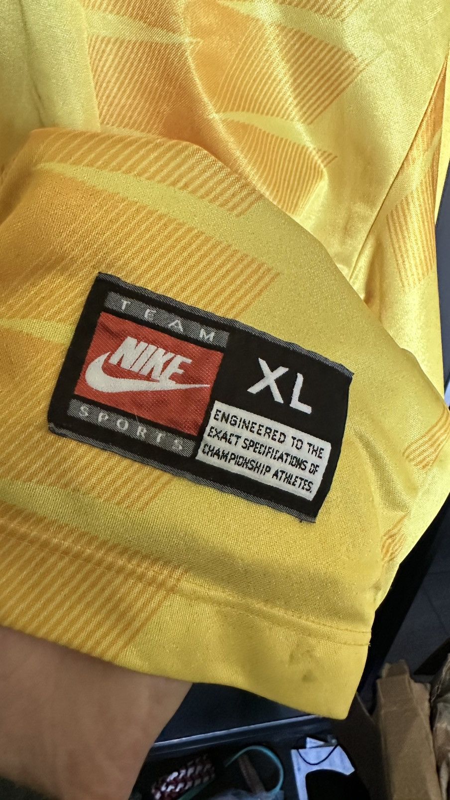 Nike × Vintage Vintage 90s Nice Rare long sleeve gym Grail football Size US XL / EU 56 / 4 - 7 Thumbnail