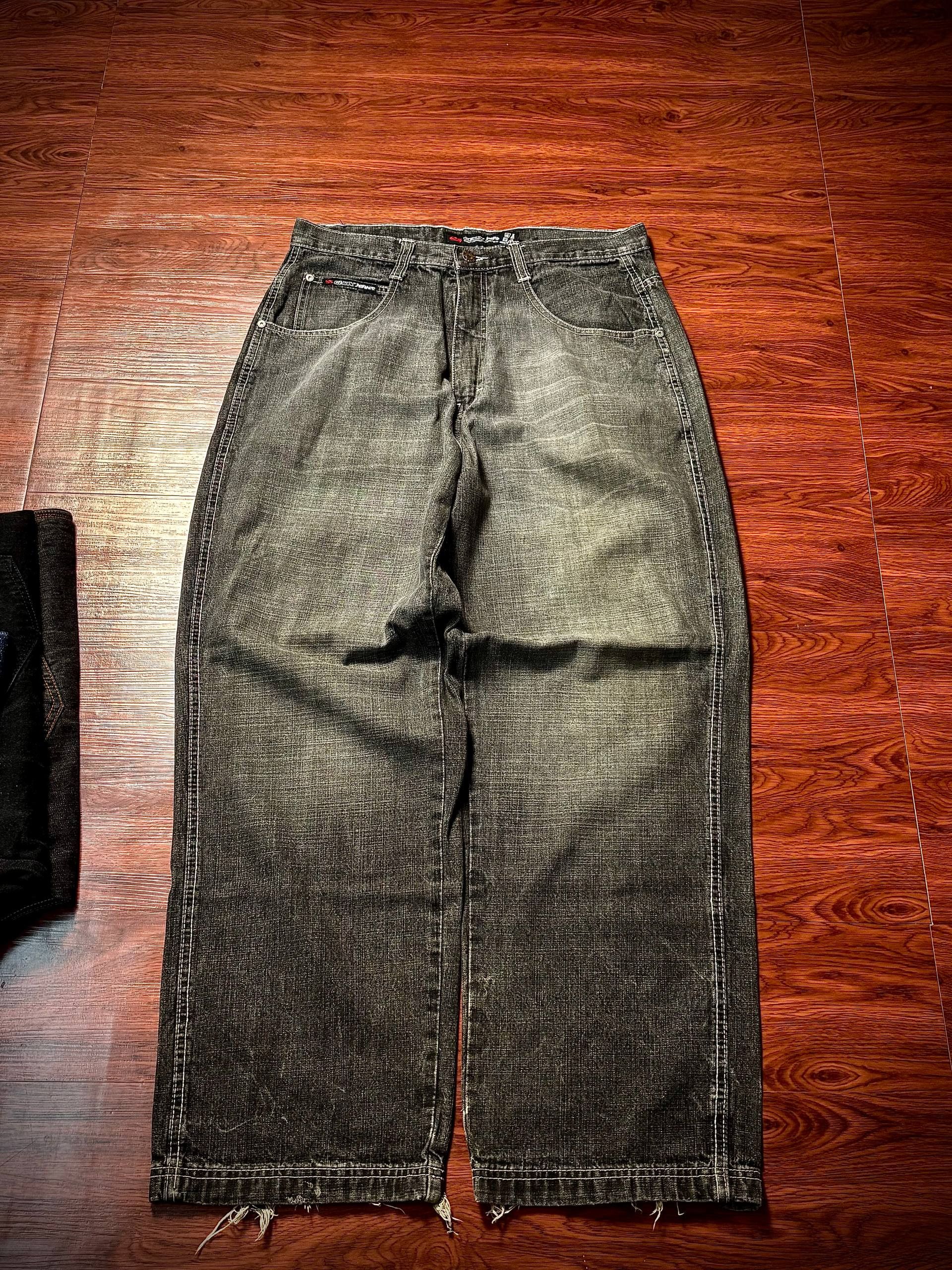 JNCO Vintage 00s GenX Jeans Black Wash Denim Pants Size US 32 / EU 48 - 1 Thumbnail