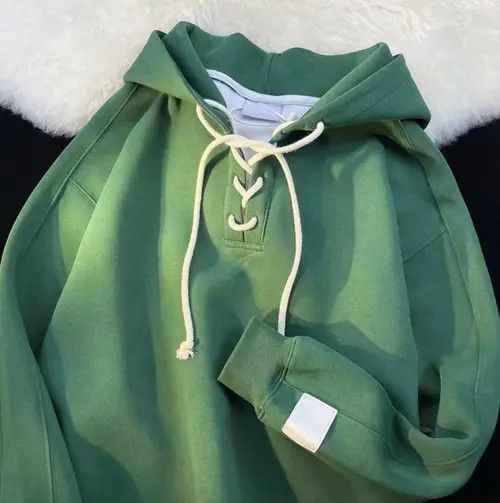 Designer × Japanese Brand Avocado green hooded sweatshirt loose coat hoodie Size US M / EU 48-50 / 2 - 2 Thumbnail