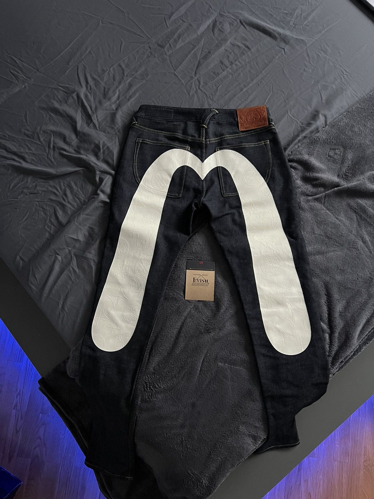 Evisu Daicock Print Carrot Fit Jeans