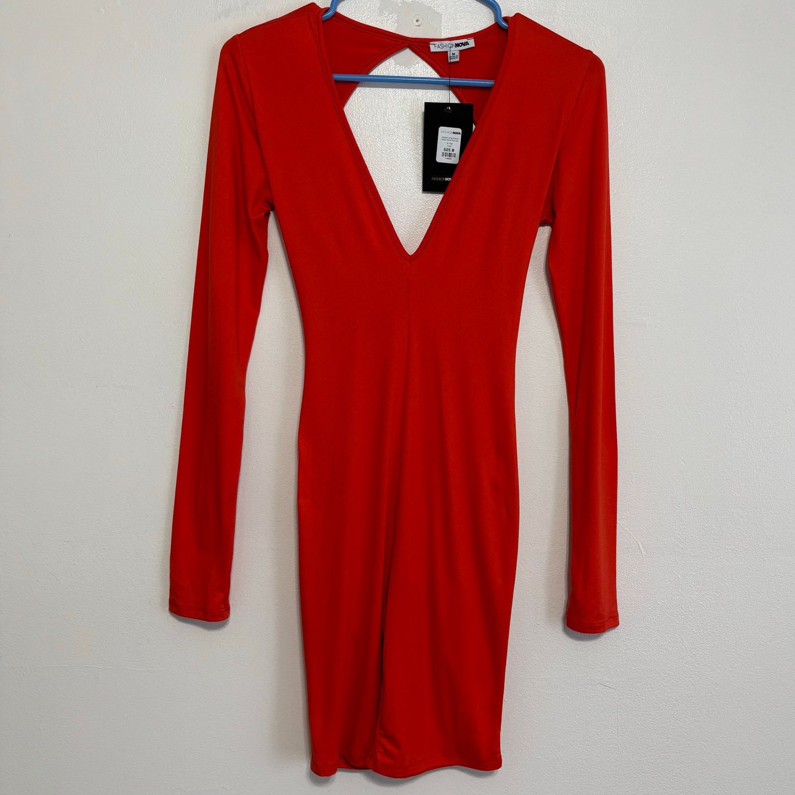 Other Fashion Nova Orange Long Sleeve Romper Size Medium NWT Size M / US 6-8 / IT 42-44 - 1 Thumbnail