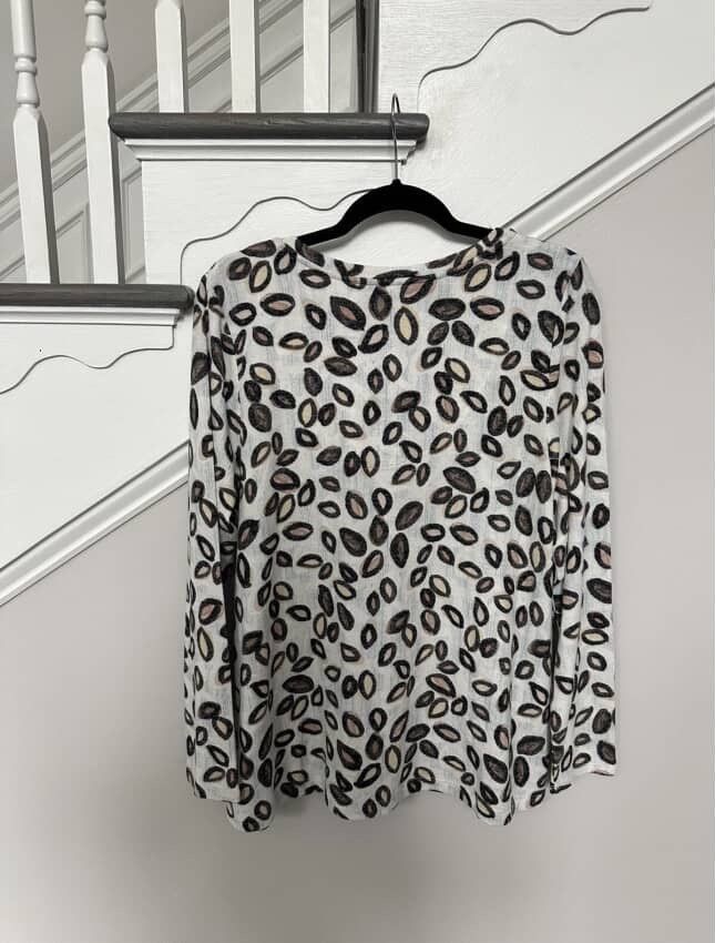 NIC+ZOE NIC+ZOE Tossed Neutrals Print Thick Fabric Women’s Tee Size L / US 10 / IT 46 - 9 Thumbnail