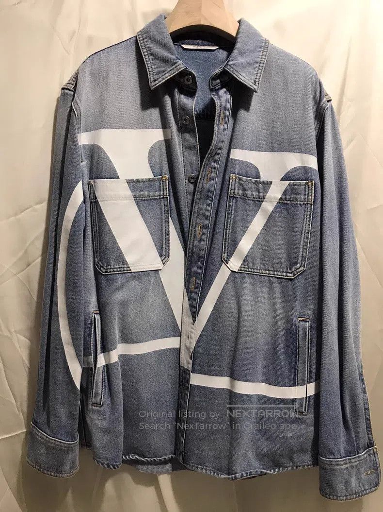 Valentino Valentino Classic logo denim jacket Size US S / EU 44-46 / 1 - 1 Thumbnail