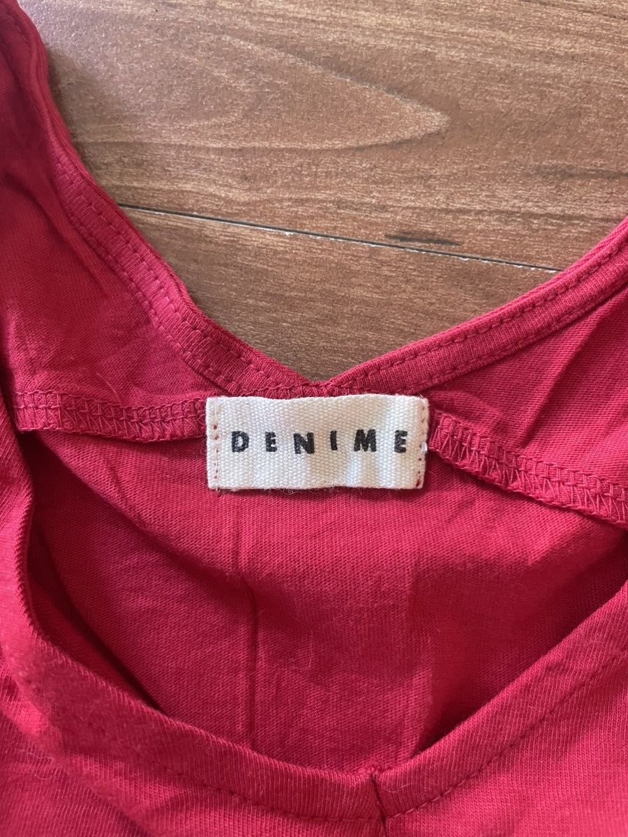Denime Denime Red Blouse Size ONE SIZE - 3 Thumbnail