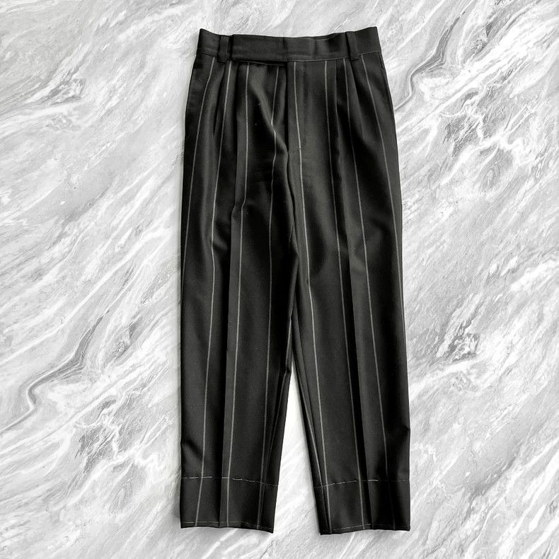 パンツ Fear of god zegna pants Fear of God Ermenegildo Zegna Off-White Wool Integrated Belt