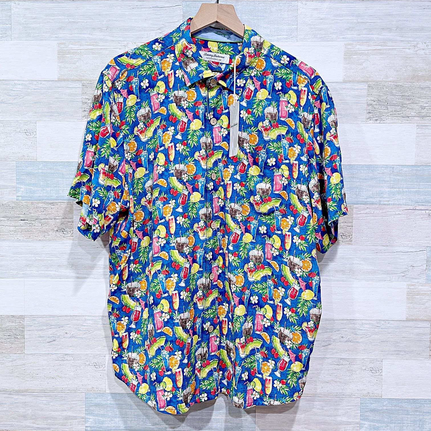 Tommy Bahama Tommy Bahama Veracruz Cay Happy Hour Shirt Blue Mens Large Size US L / EU 52-54 / 3 - 1 Thumbnail