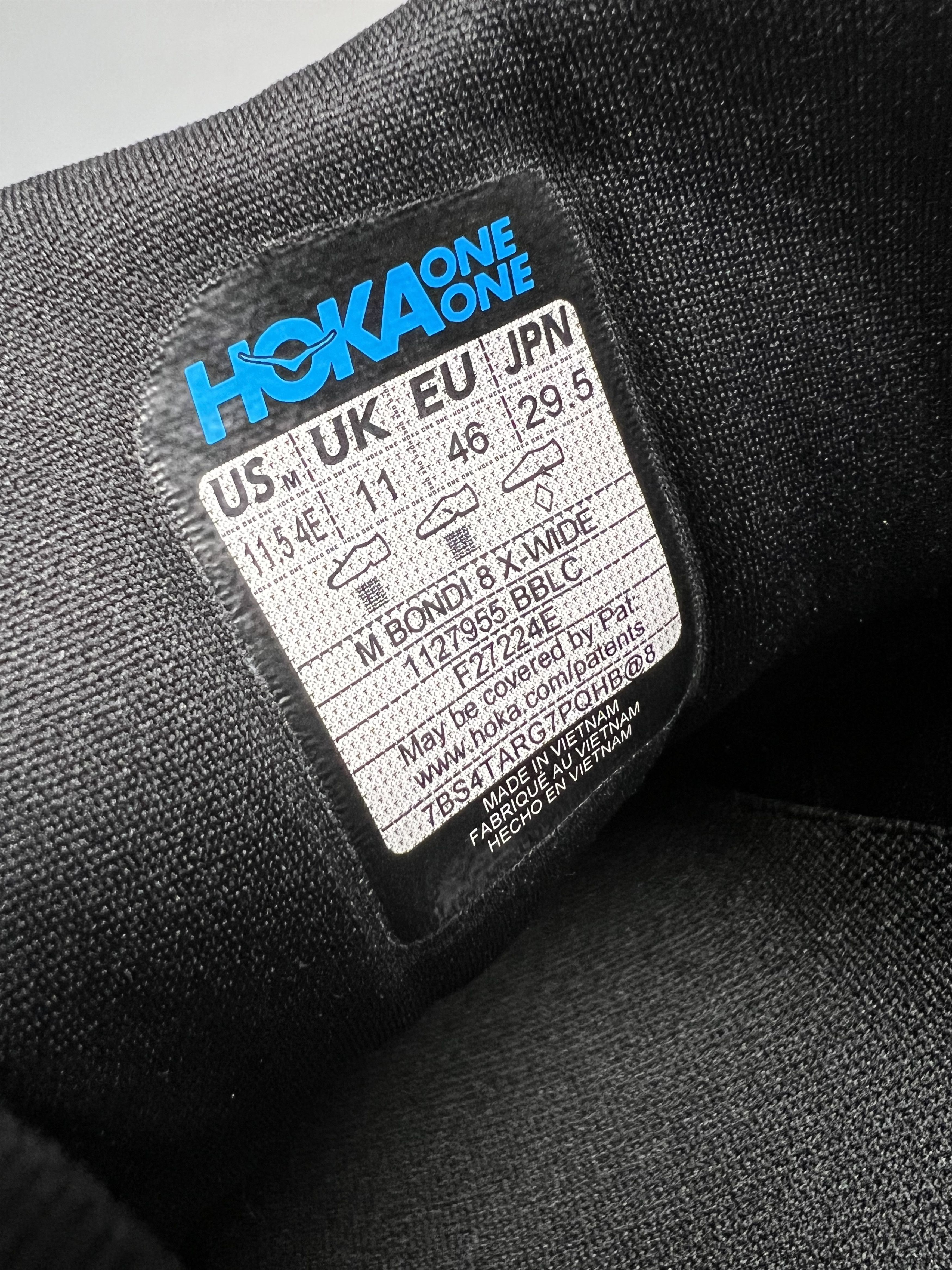 11.5 4E Hoka One One Bondi 8 X-Wide Running Shoes