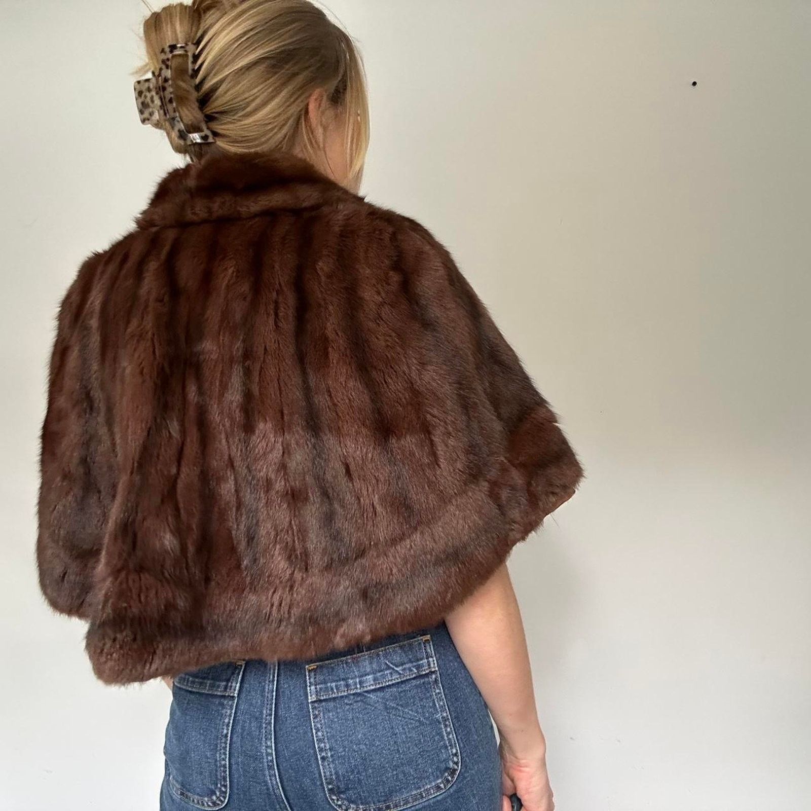 Other Vintage Mink Fur Cape/ Capelet (One Size) Size ONE SIZE - 2 Thumbnail