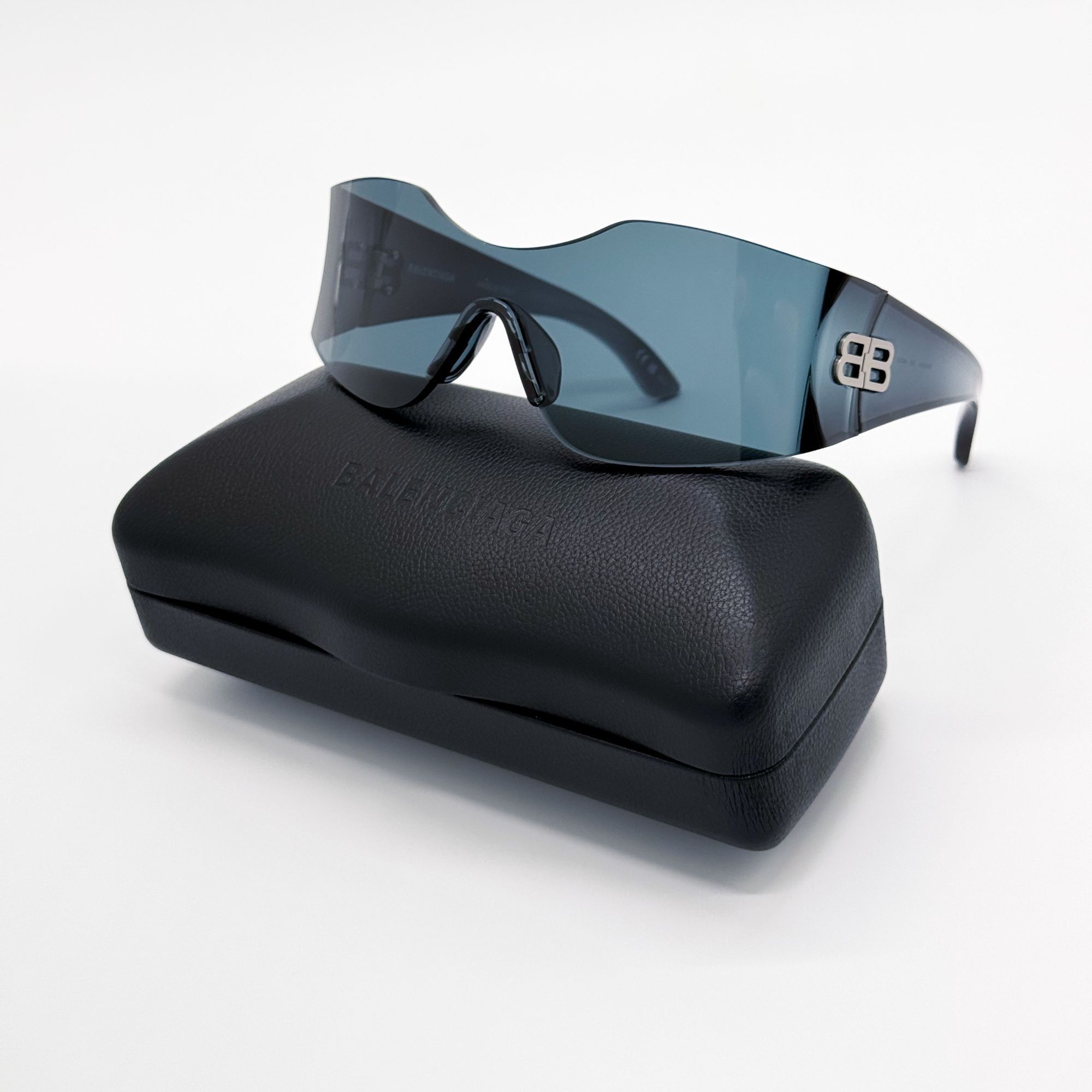 Balenciaga NEW BALENCIAGA BB0292S 003 SUNGLASSES BLUE UNISEX GEOMETRIC Size ONE SIZE - 1 Thumbnail