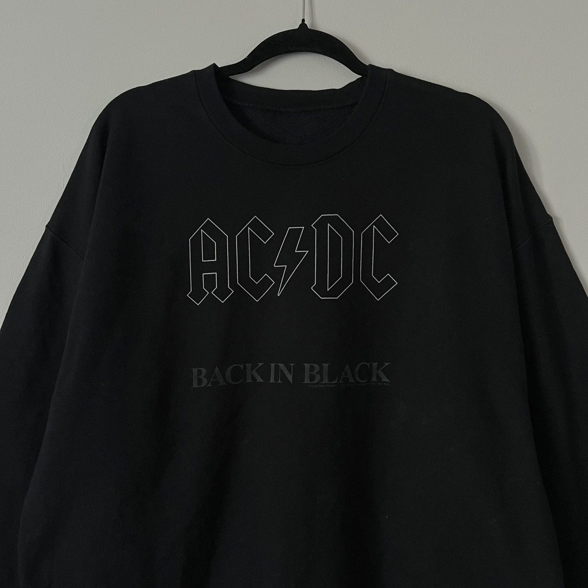 Gildan AcDc Sweatshirt Men's 2018 Back in Black Size US XL / EU 56 / 4 - 2 Thumbnail