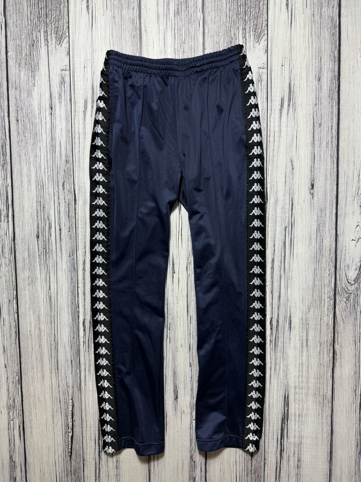 Kappa Kappa Track Pants Original Blue Size M Side Stripe Size US 32 / EU 48 - 1 Thumbnail