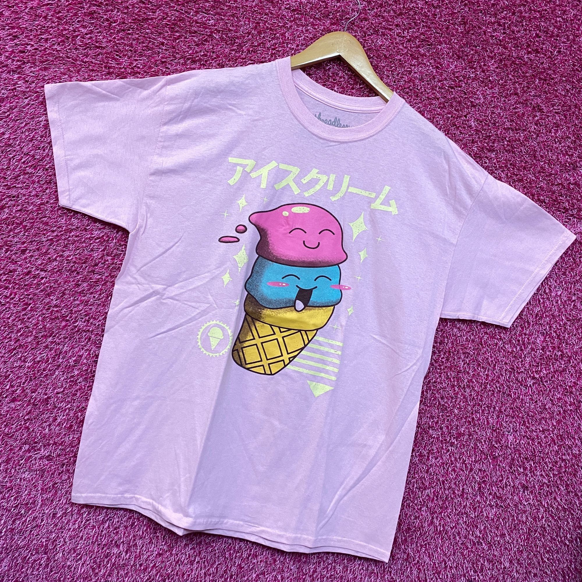 Threadless Threadless Cute Kawaii Ice Cream Pink Tshirt Size XL Size US XL / EU 56 / 4 - 3 Thumbnail