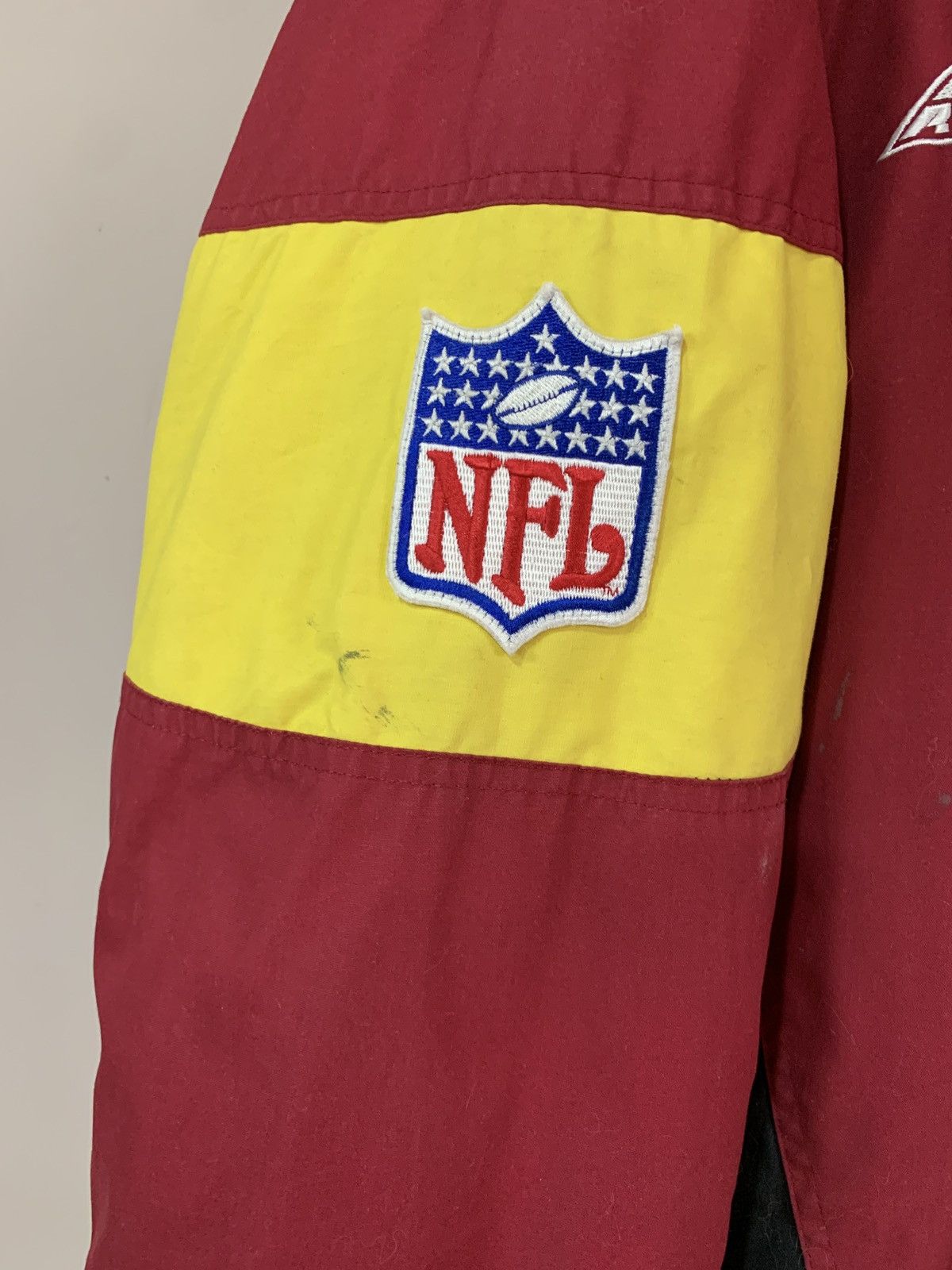 Apex Washington Redskins Apex One Bomber Jacket 90x Vintage NFL Size US XL / EU 56 / 4 - 4 Thumbnail