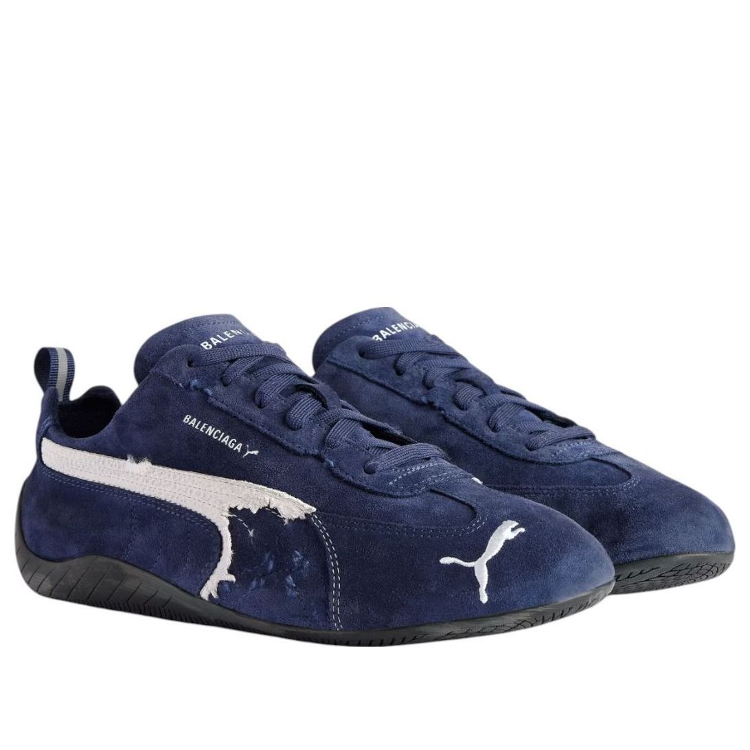 Balenciaga x Puma Speedcat Suede 'Distressed Blue White