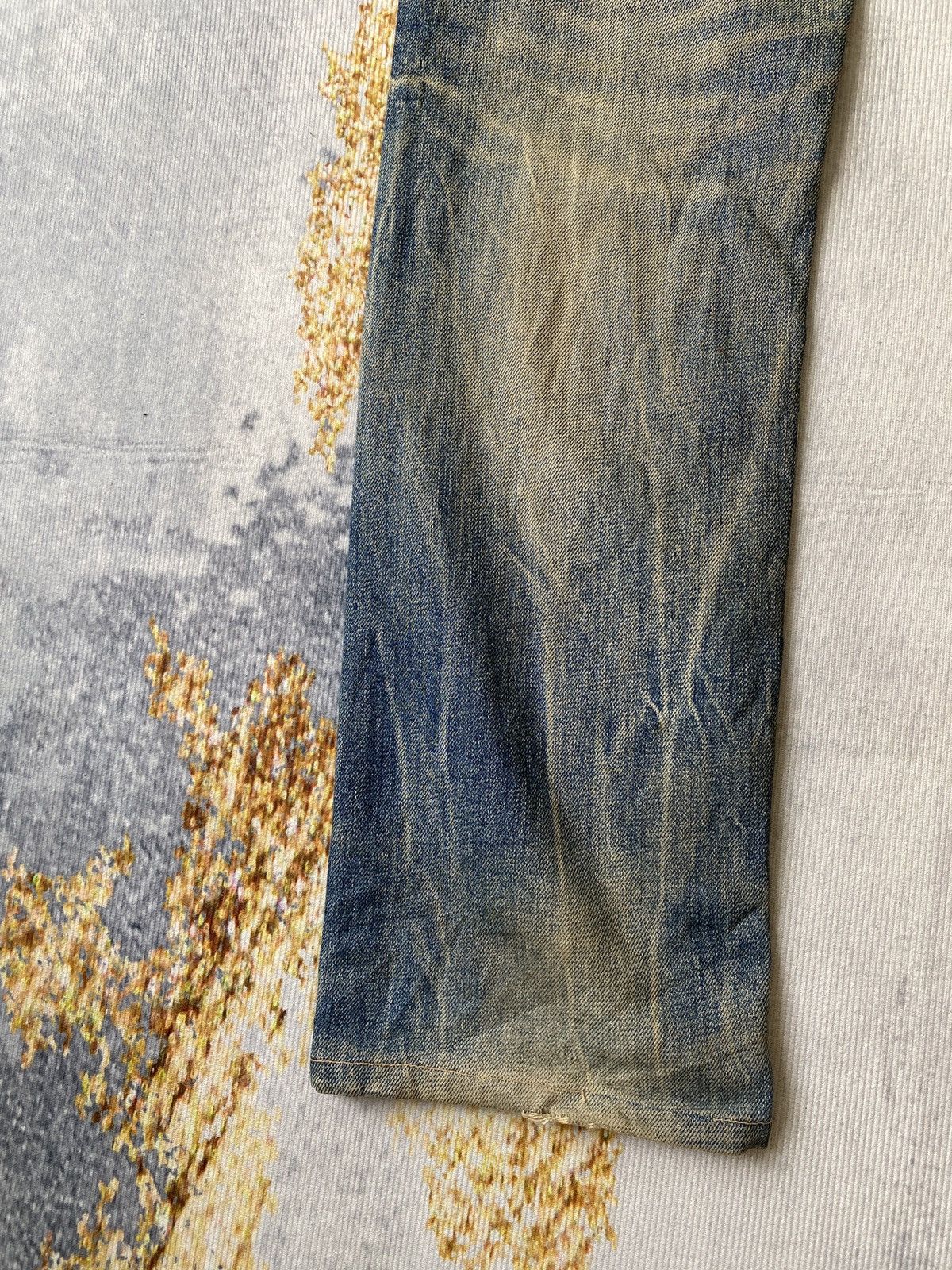 If Six Was Nine Red Pepper Japan Mud Wash Rusty Ed Hardy Design Jeans Size US 33 - 12 Thumbnail