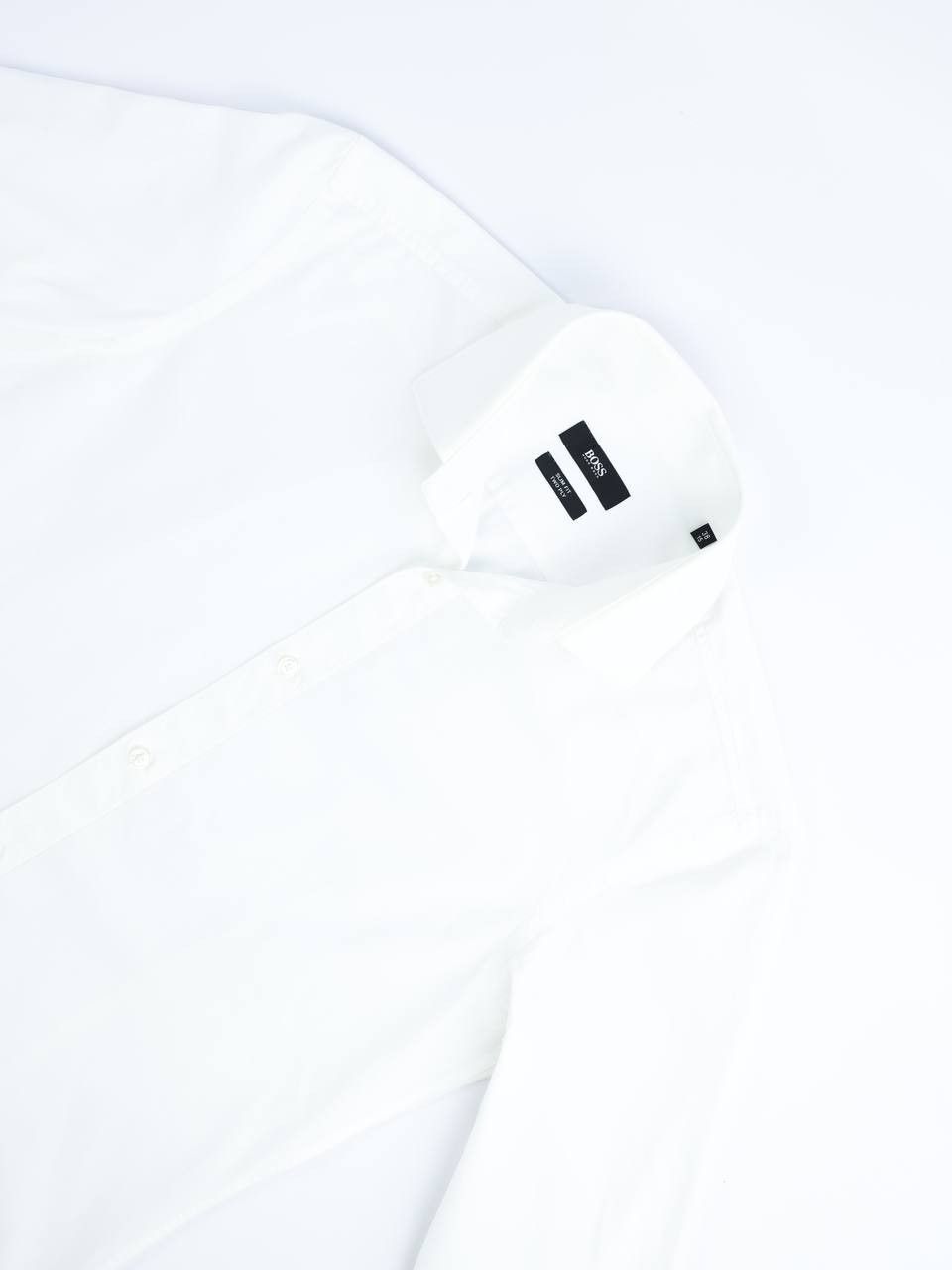 Hugo Boss HUGO BOSS White shirt Slim Size US S / EU 44-46 / 1 - 5 Thumbnail