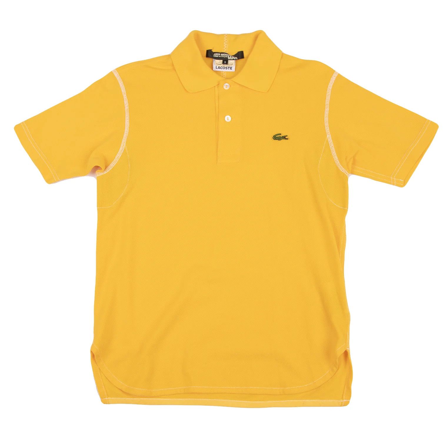 Junya Watanabe Lacoste Product Dyed Pique Polo Shirt Yellow Size S Size US S / EU 44-46 / 1 - 1 Thumbnail