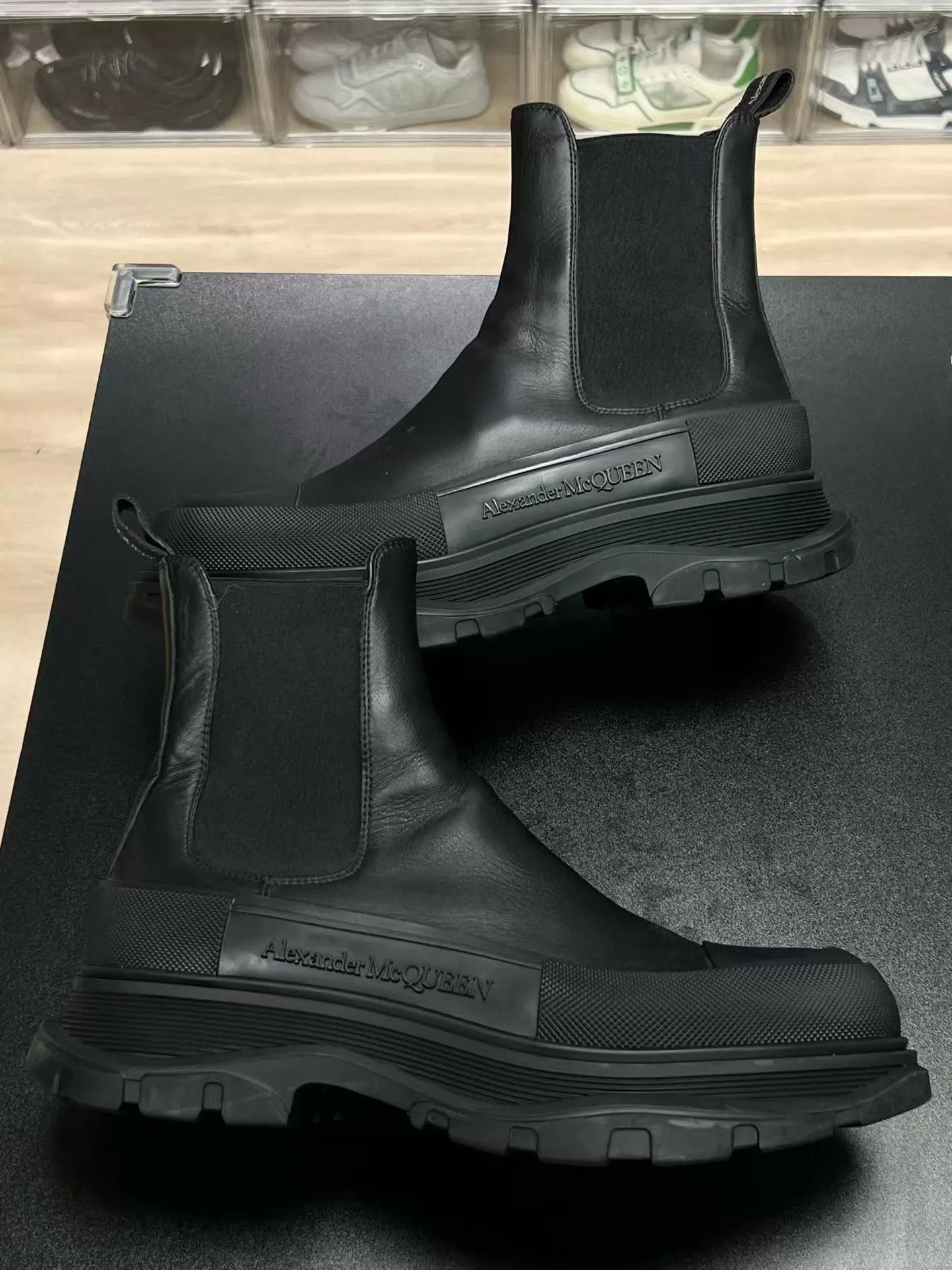 Alexander McQueen MCQ High-Top Black Chelsea Boots 44 EU Size US 11 / EU 44 - 5 Thumbnail