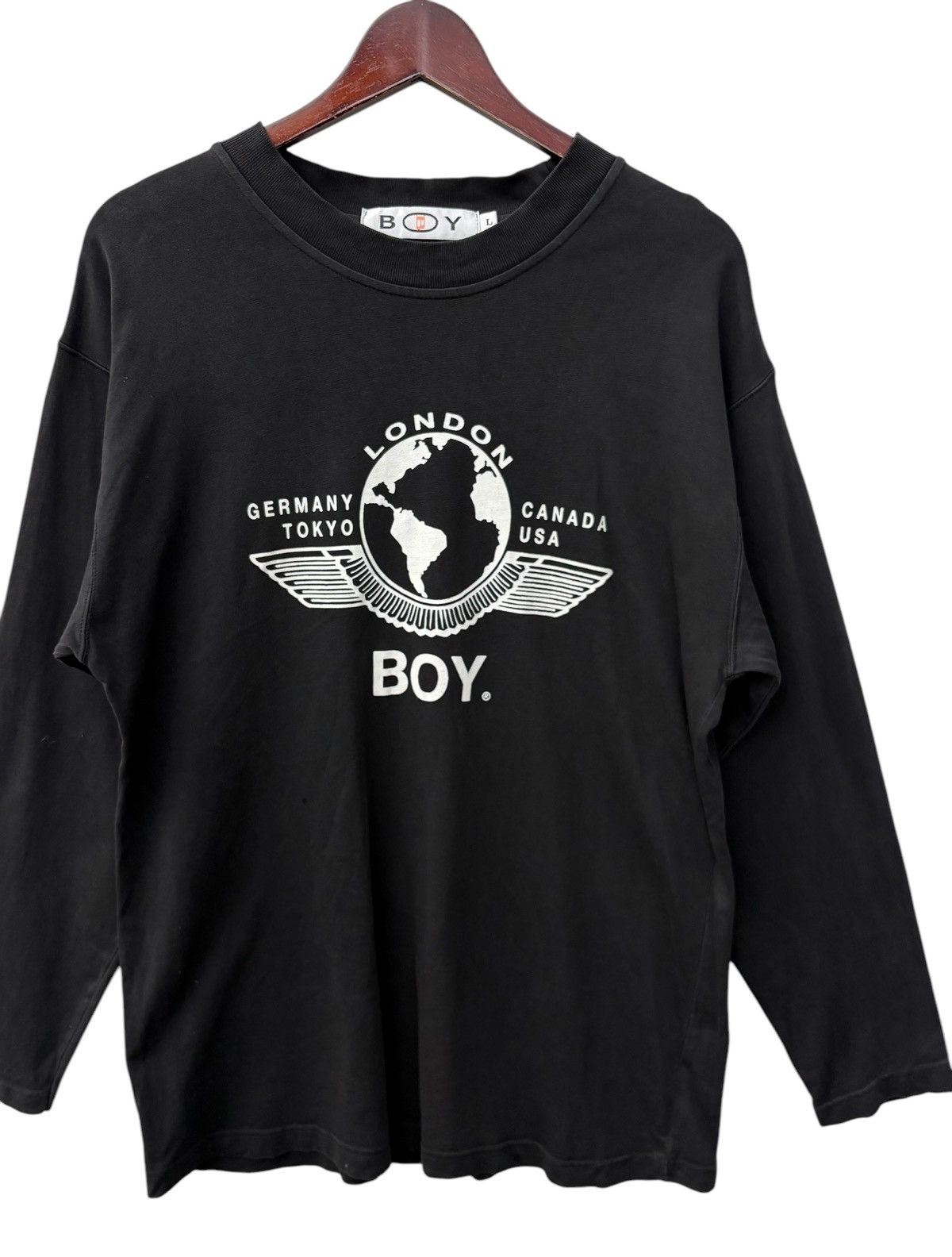 Boy London Vintage Boy London Faded Longsleeve Punk Shirt Size US M / EU 48-50 / 2 - 3 Thumbnail