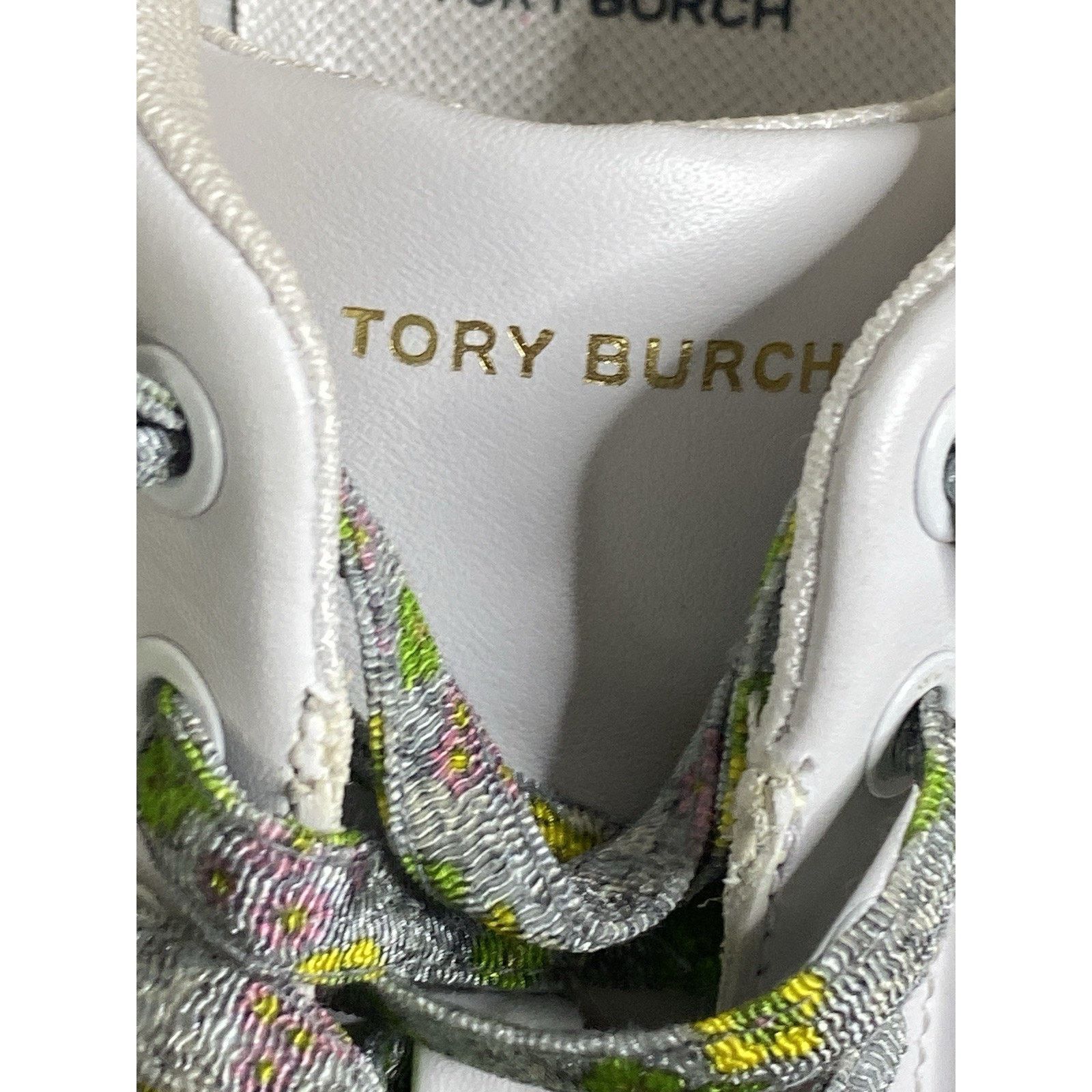 Tory Burch 6 M Tory Burch Howell Court Leather Sneaker In White 81389 Size US 6 / IT 36 - 5 Thumbnail