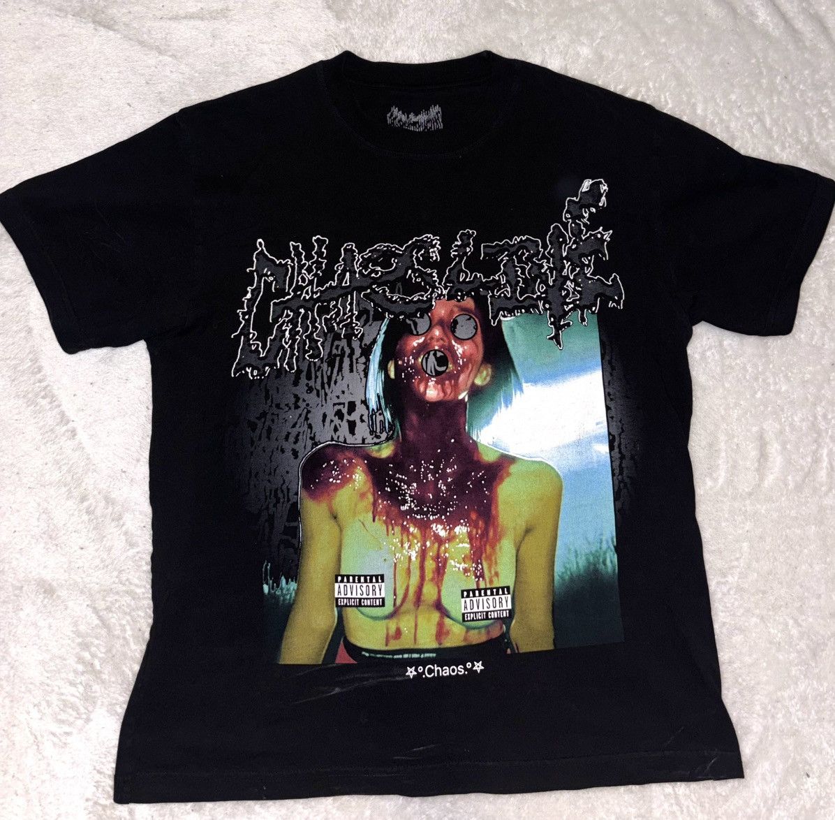 Ken Carson VERY RARE KEN CARSON A GREAT CHAOS TOUR CHAOS LIVE SHIRT Size US L / EU 52-54 / 3 - 1 Thumbnail
