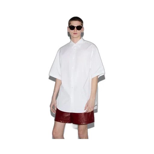 Gucci o1la5ras0426 Cotton Poplin Shirt in White Size US L / EU 52-54 / 3 - 5 Thumbnail
