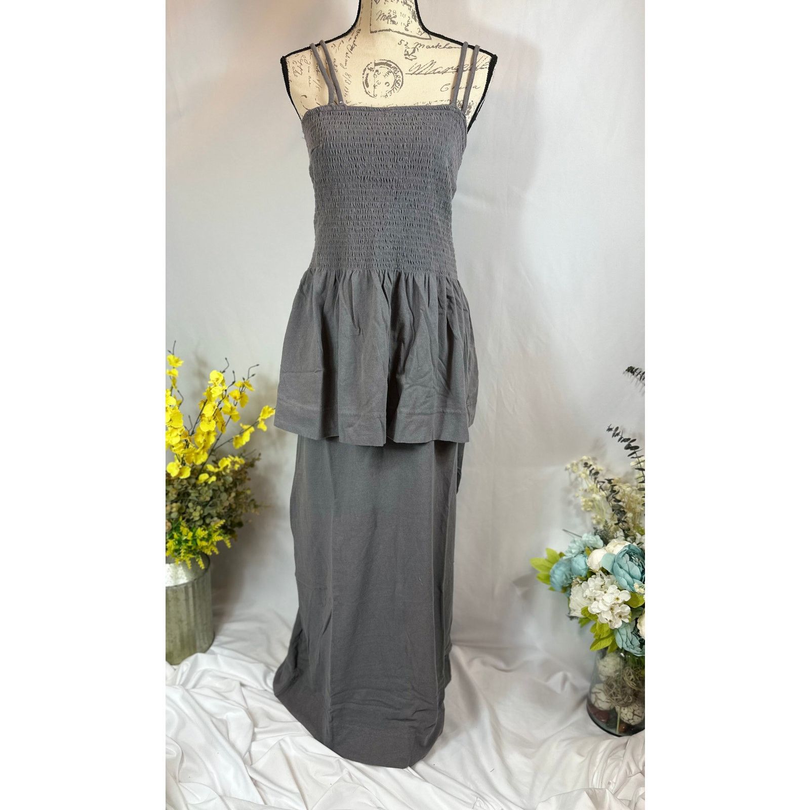 Free People Free People Goldie Skirt Set Elastic Bodice Smoked Pearls S Size 26" / US 2 / IT 38 - 12 Thumbnail