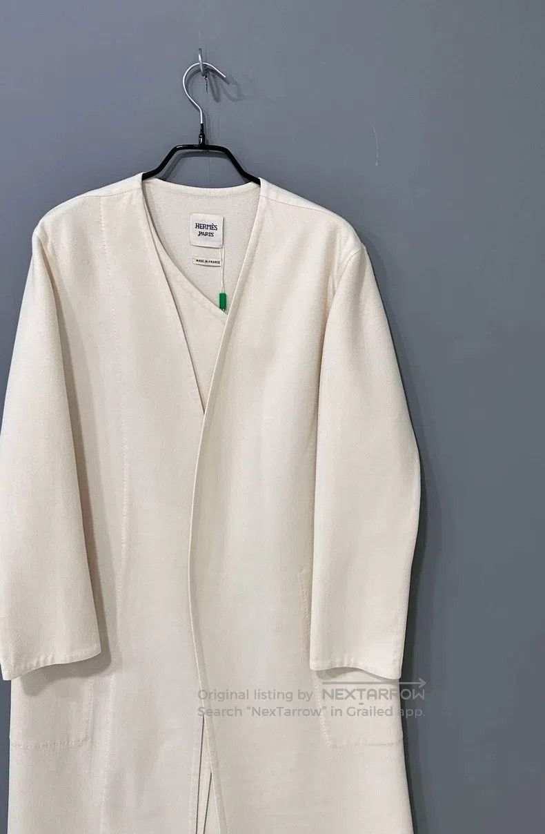 Hermes Hermes Long Cashmere Overcoat Jacket Size XXS / US 00 / IT 34 - 2 Thumbnail
