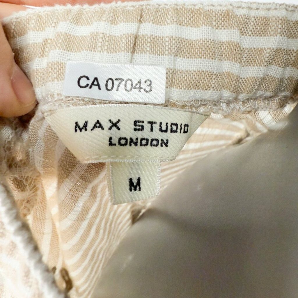 Other MAX STUDIO Yarn Dye Button Beige Off White Maxi Skirt Boho M Size 30" / US 8 / IT 44 - 9 Thumbnail