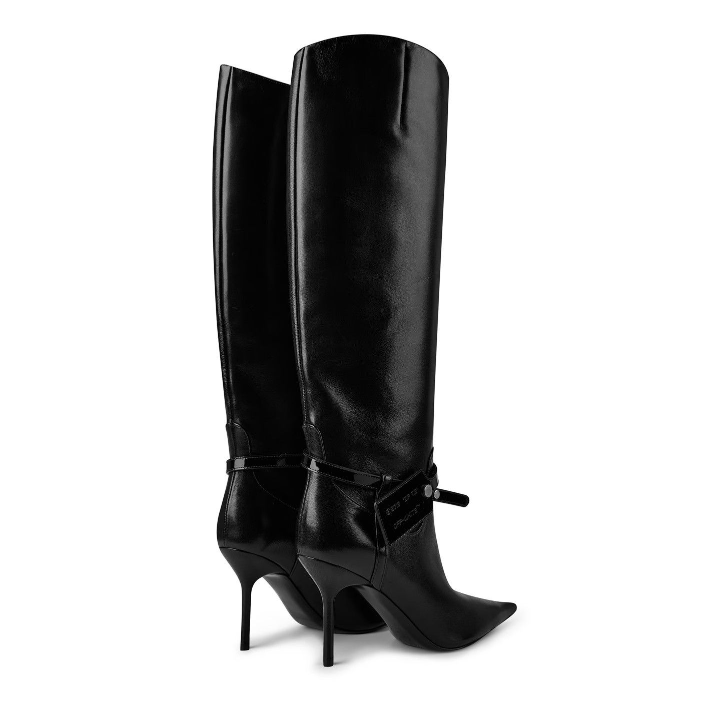 Off-White o1g2r1mq0125 Nappa Leather Boots in Black Size US 9 / IT 39 - 4 Thumbnail