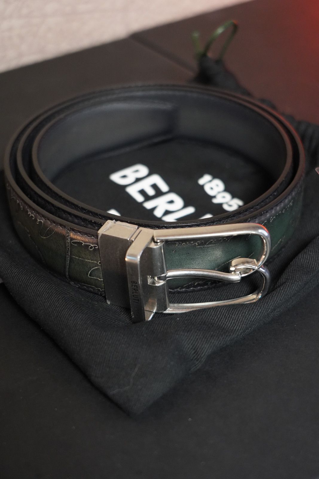 Berluti Berluti B Volute Reversible Belt 95 Scritto Venezia Leather Size ONE SIZE - 2 Thumbnail