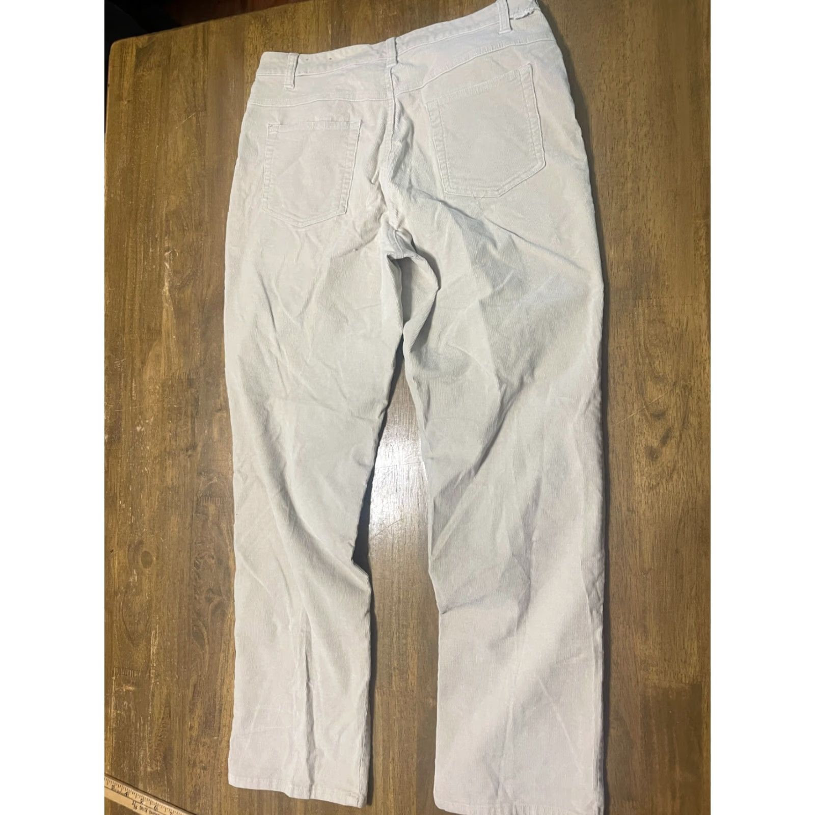 Vintage Sonoma Pants Women's Size 10 White Stretch Straight Leg Ankle Casual Regu lar Size 32" / US 10 / IT 46 - 2 Thumbnail