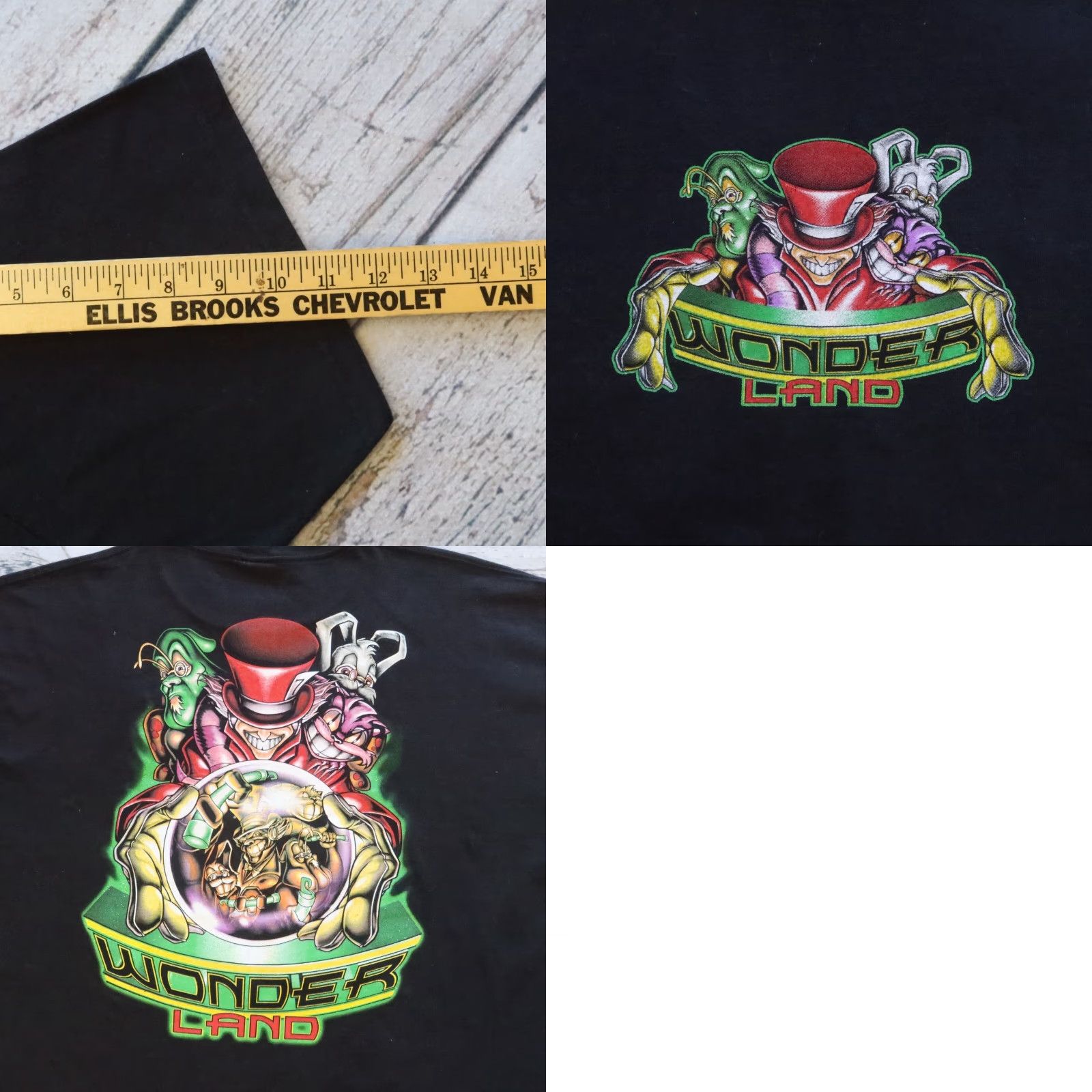 Vintage VINTAGE Cygnus T-Shirt Mens 2XL Black Alice in Wonder Land Shirt Grunge Deviant 90s Size US XXL / EU 58 / 5 - 9 Thumbnail