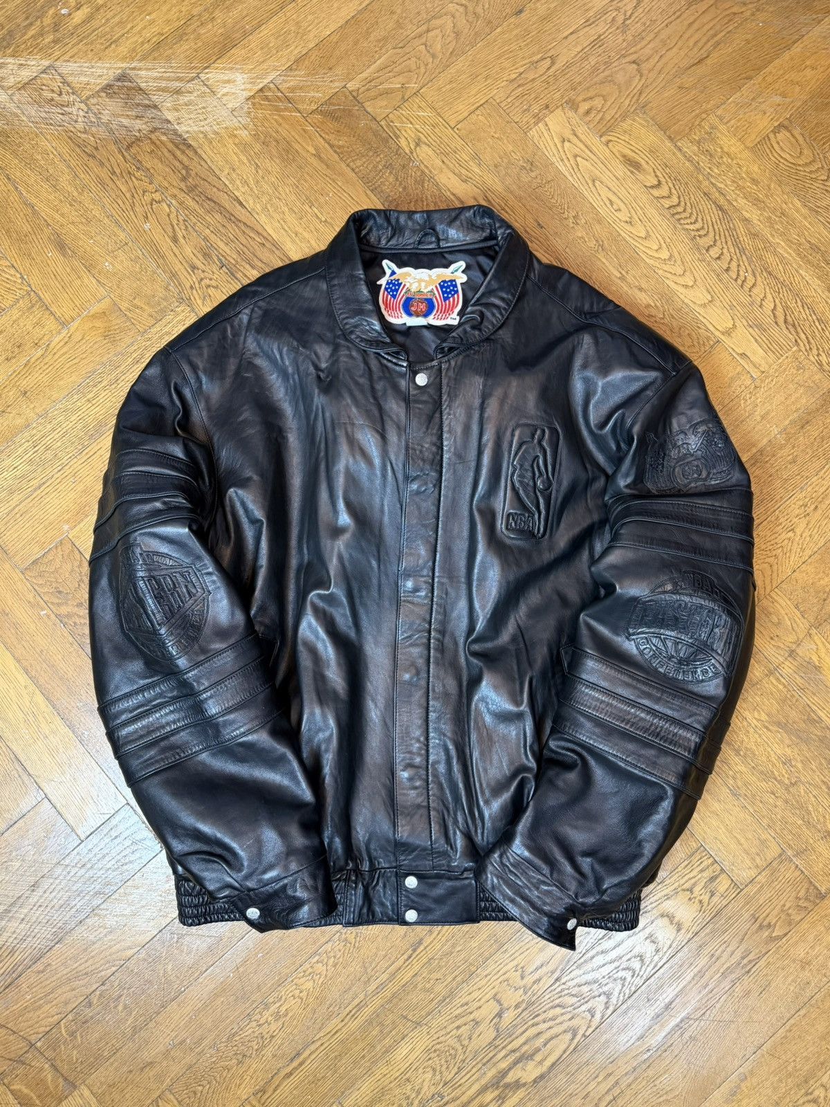 Jeff Hamilton Vintage Jeff Hamilton x NBA conference leather jacket Size US XXL / EU 58 / 5 - 1 Thumbnail
