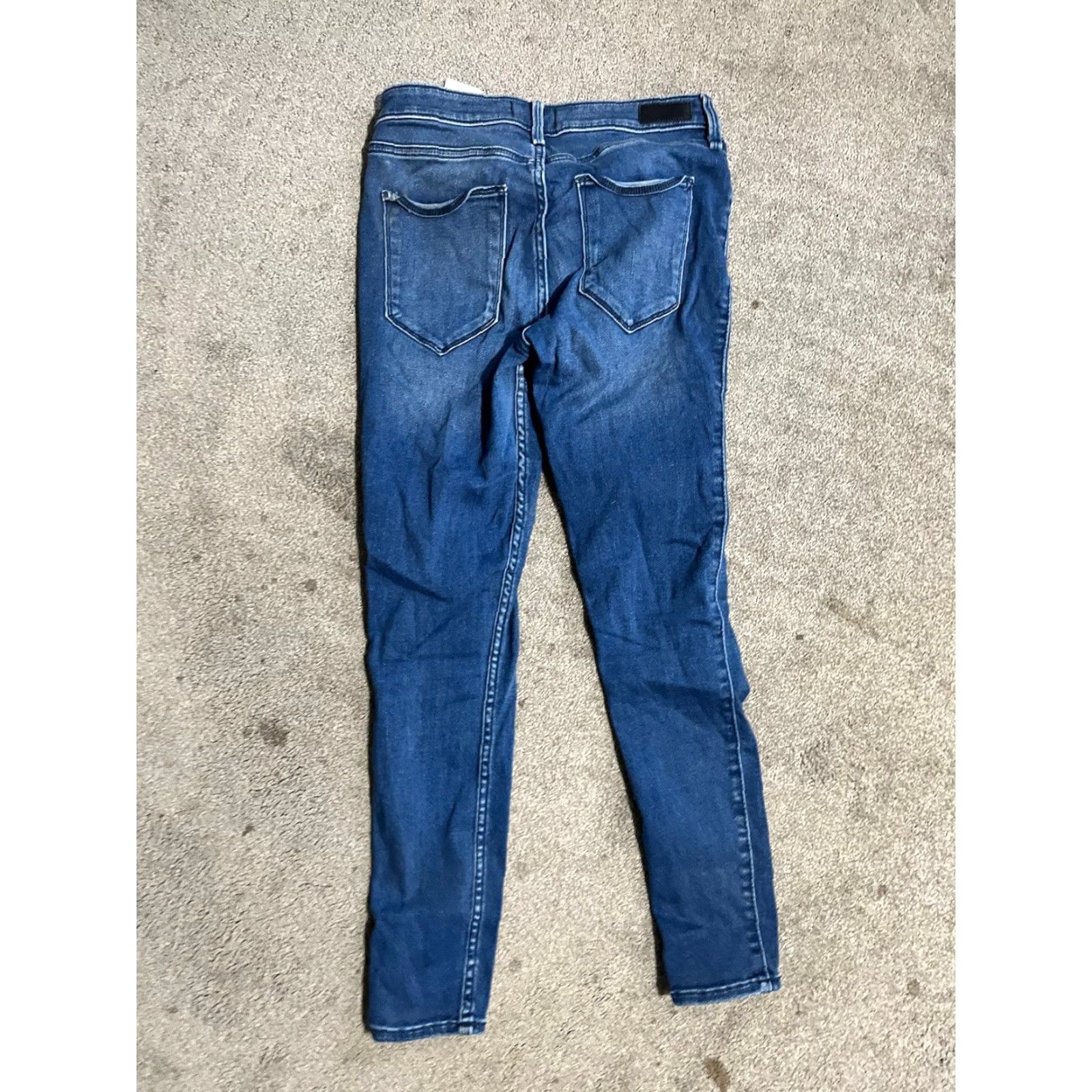 Abercrombie & Fitch Abercrombie & Fitch Jeans Womens 6 Skinny Blue 28 Inseam 28 A&F Super Skinny Denim Cotton Dark Solid Pockets Modern Classic American Size 28" / US 6 / IT 42 - 2 Thumbnail
