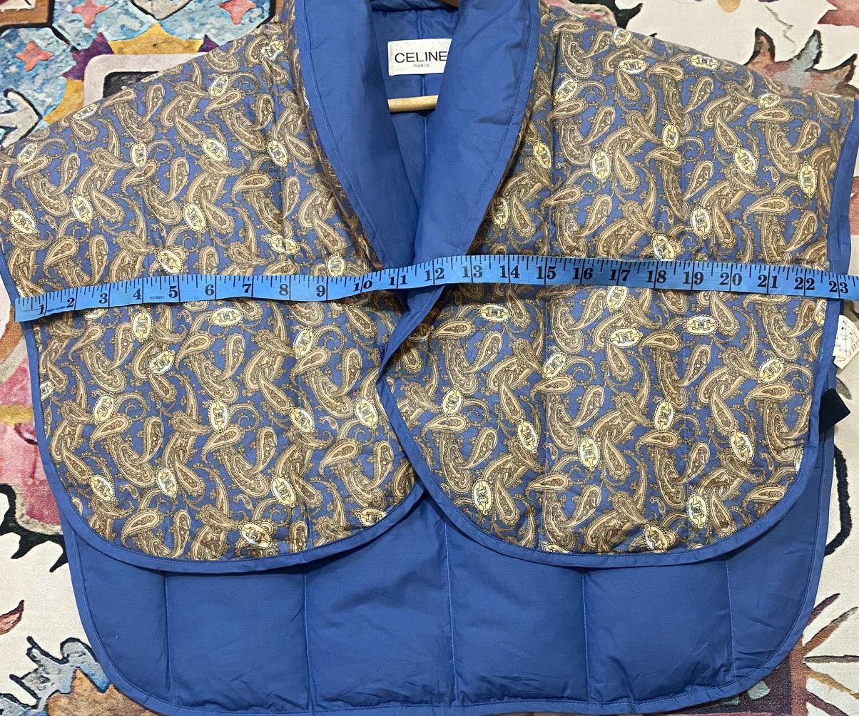 Celine Vintage Celine Paisley Down Poncho Rare Colour Size US L / EU 52-54 / 3 - 8 Thumbnail