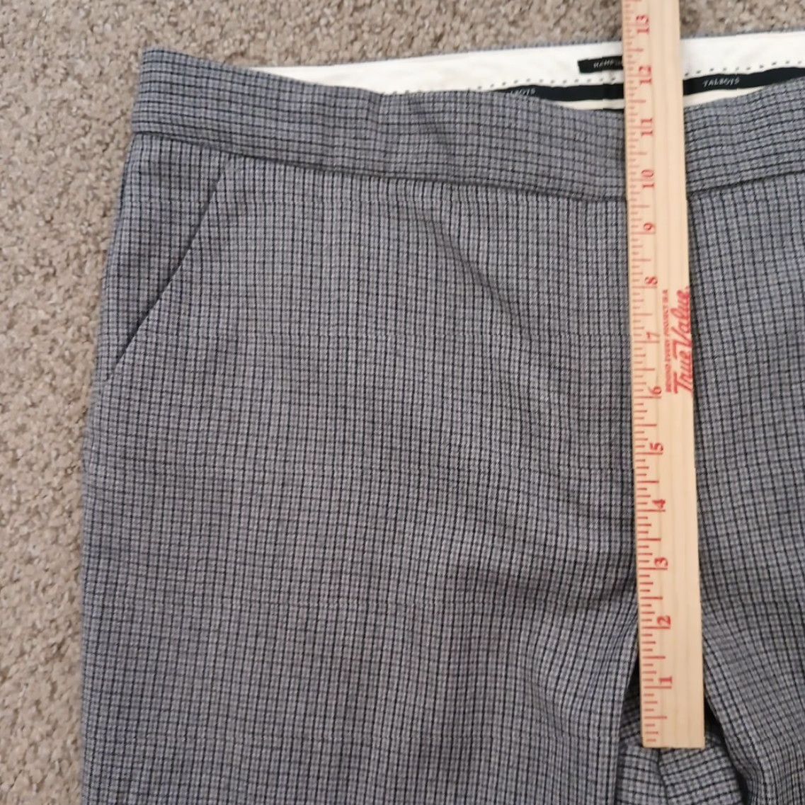 Talbots Talbots Dress Pants Womens Size 16 Gray Plaid Flannel 38x28 High Rise Straight Pockets Lined Wool Spandex Regular Pants Womens Size 38" / US 16 / IT 52 - 5 Thumbnail