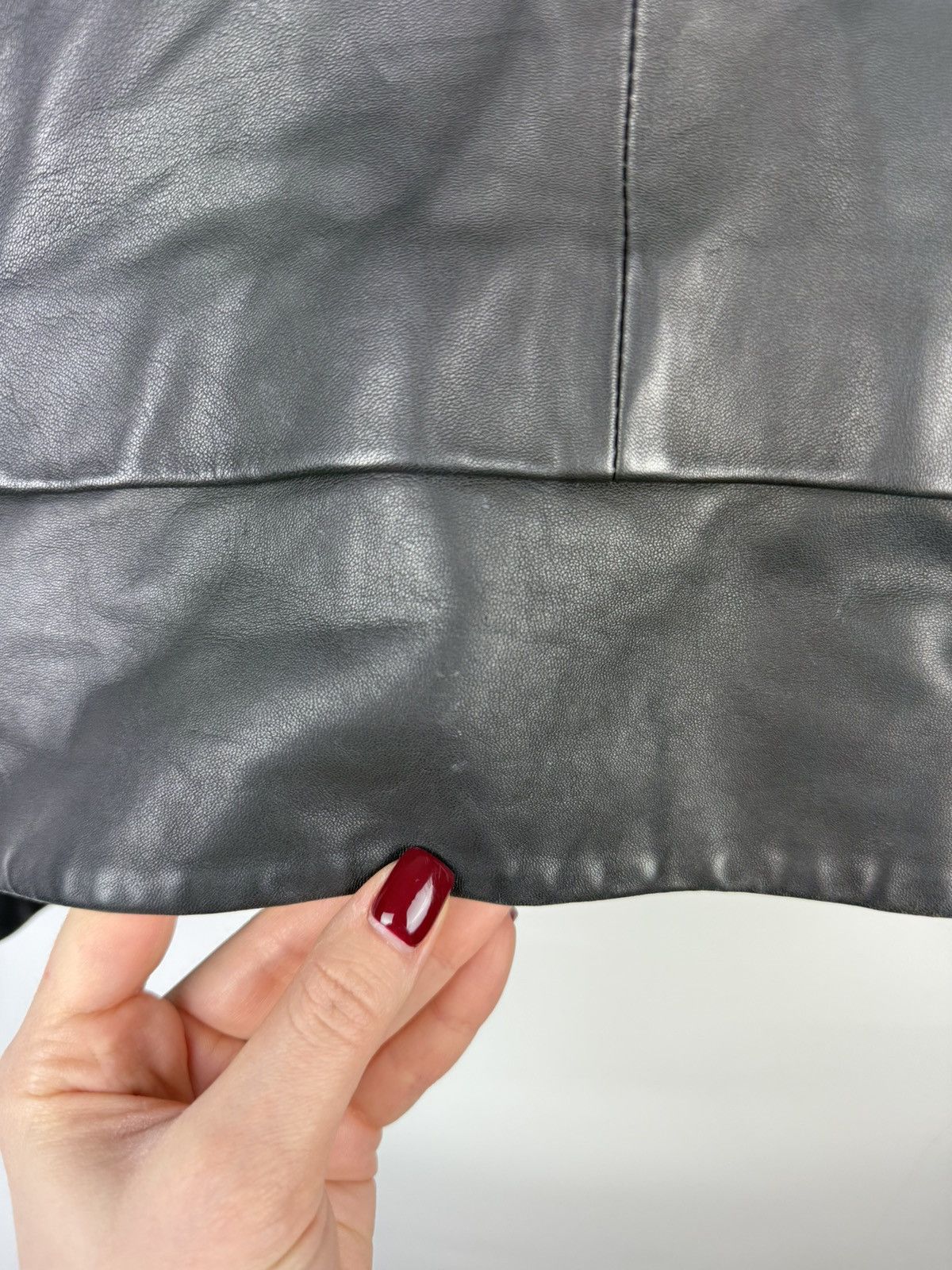 Sandro Sandro Paris Ladies Lamb Leather Biker Jacket Size ~ L Size L / US 10 / IT 46 - 21 Thumbnail